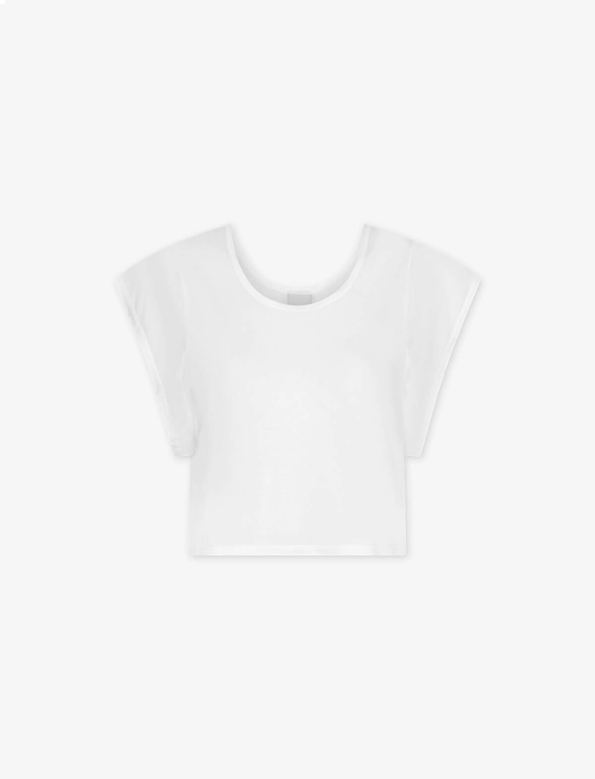 VARLEY Landon Crop T-Shirt in White