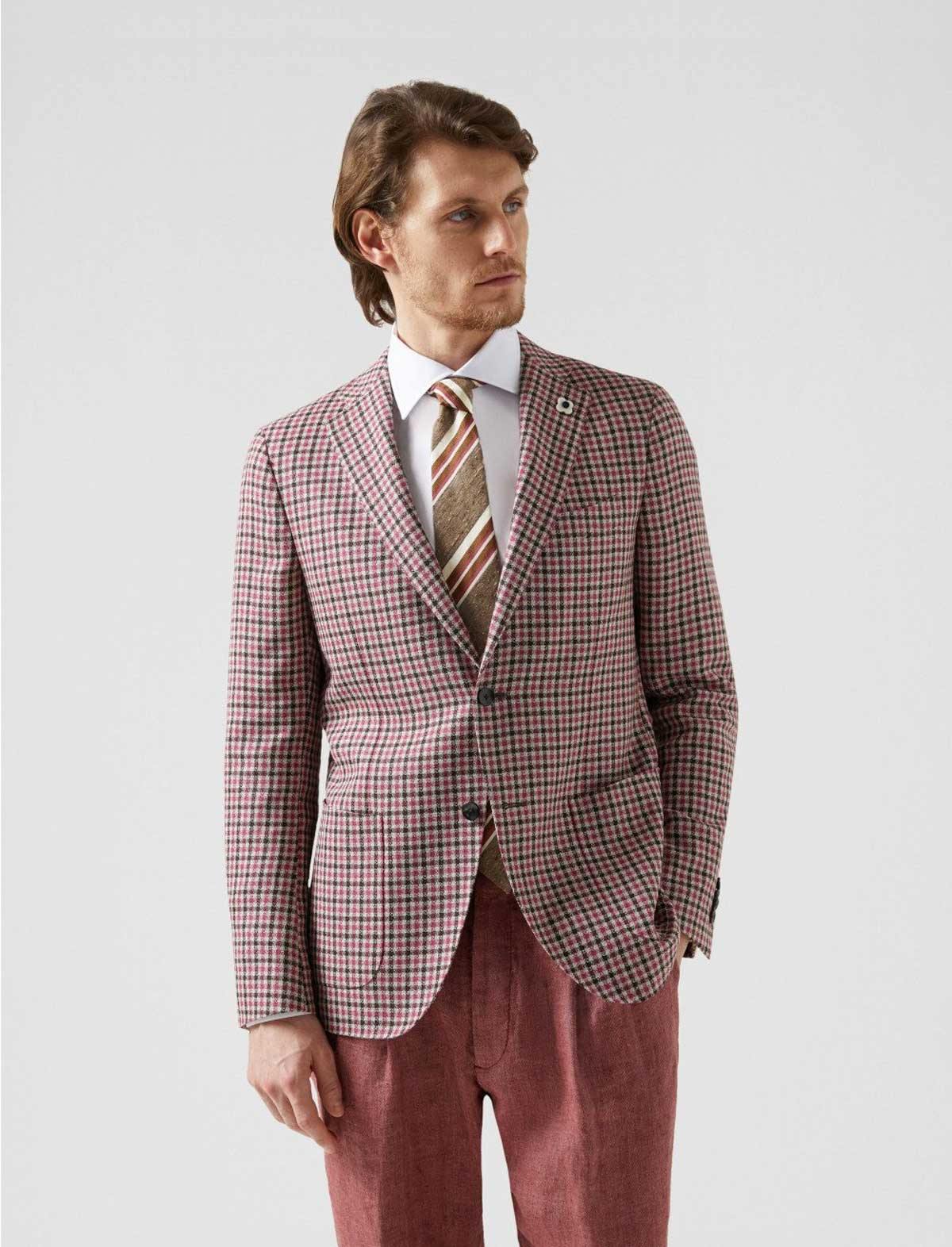 Gingham deals blazer mens