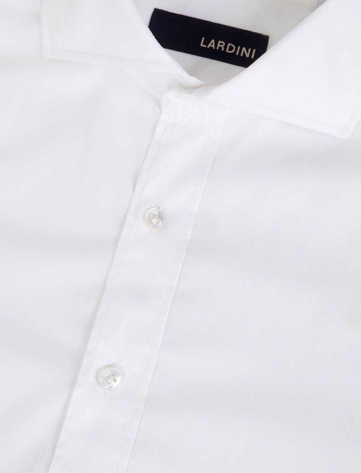 LARDINI Cotton Poplin Shirt With A French Collar | CLOSET Singapore