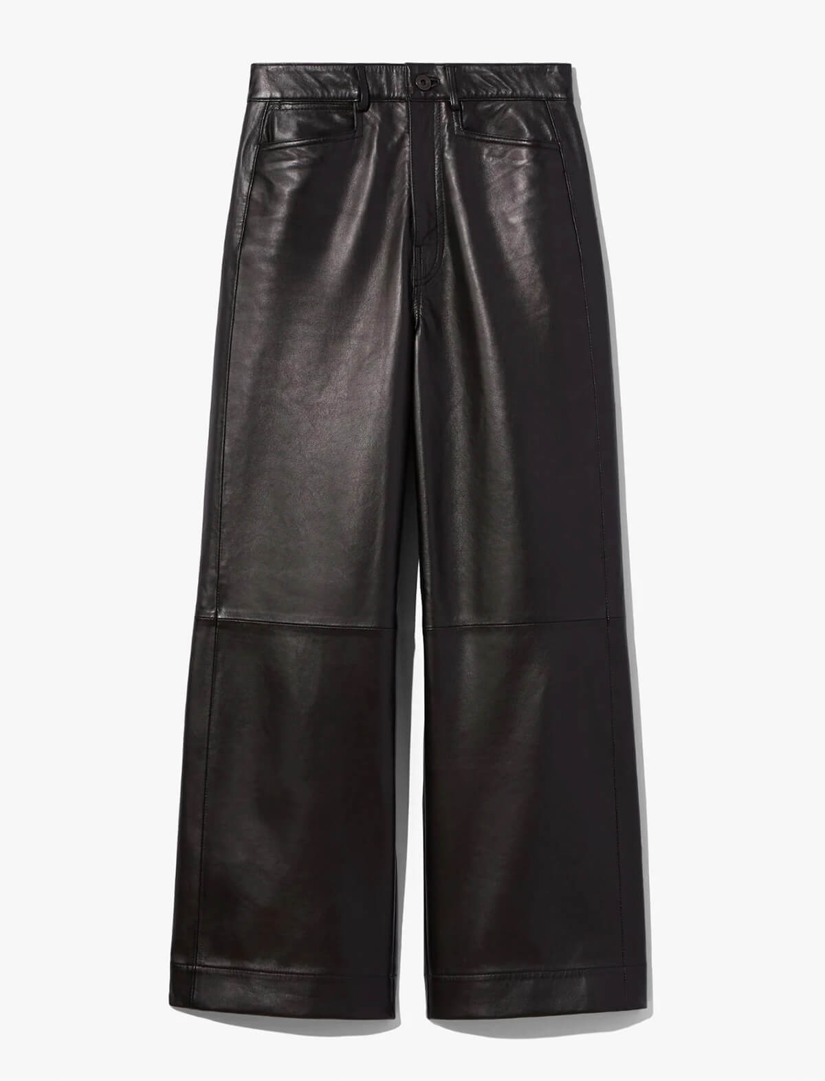 Proenza Schouler White Label Leather Culottes in Black