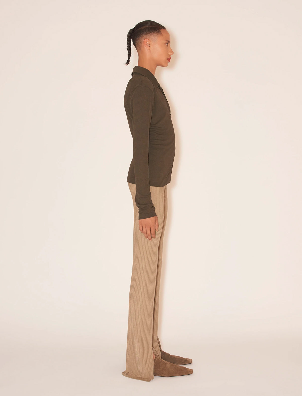 NANUSHKA Lette Pants in Silver Mink