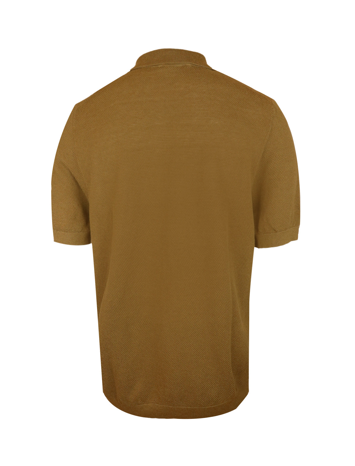 CIRCOLO 1901 Knitted Cotton-Linen Polo in Wood Brown