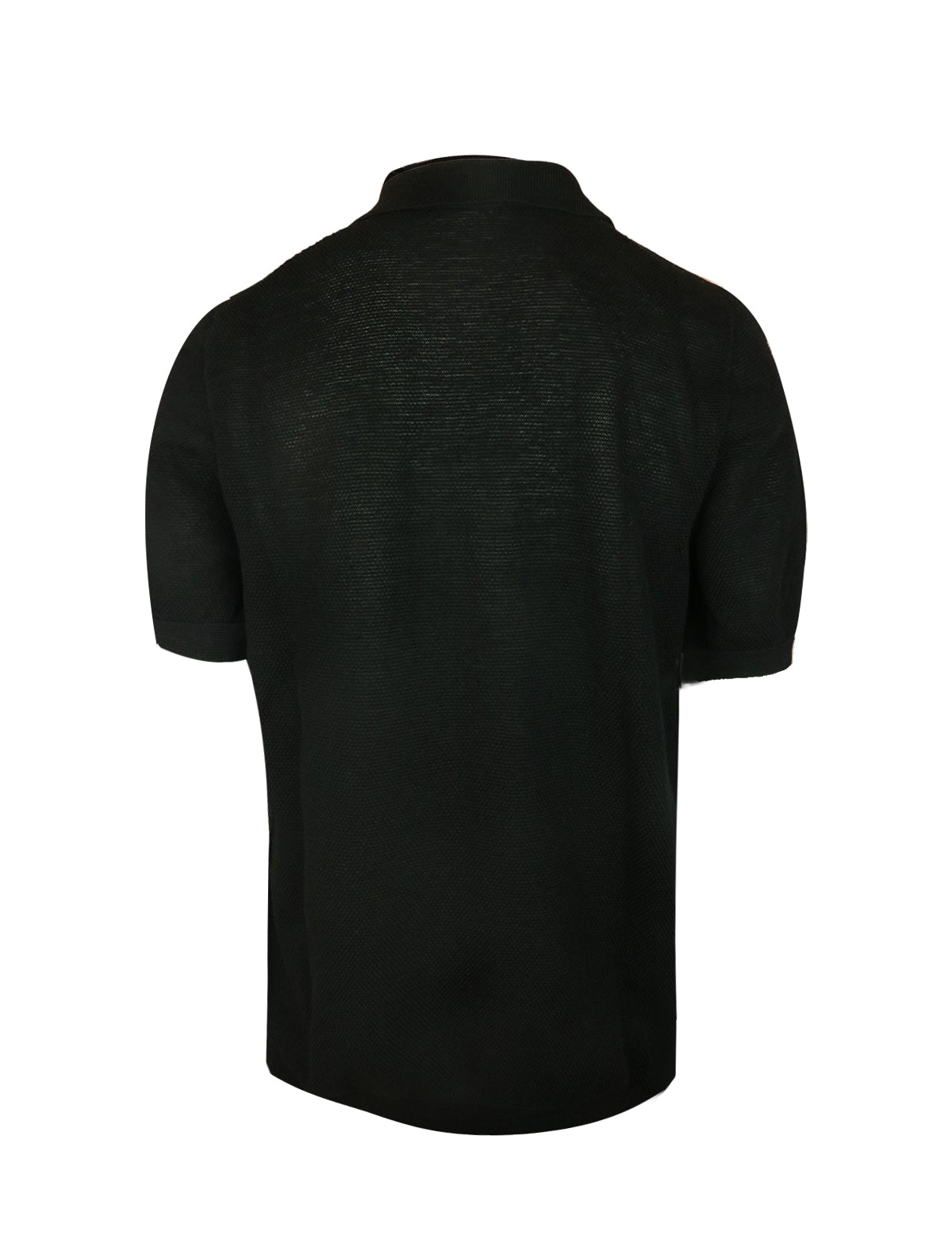 CIRCOLO 1901 Knitted Cotton-Linen Polo in Black