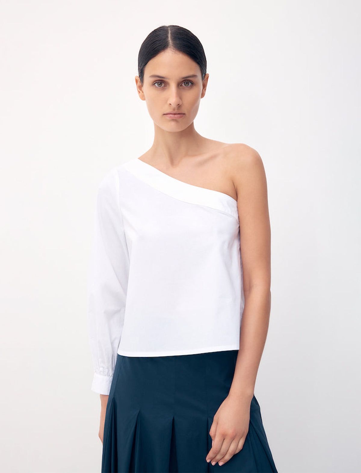 BIRD & KNOLL May Cotton Top in White