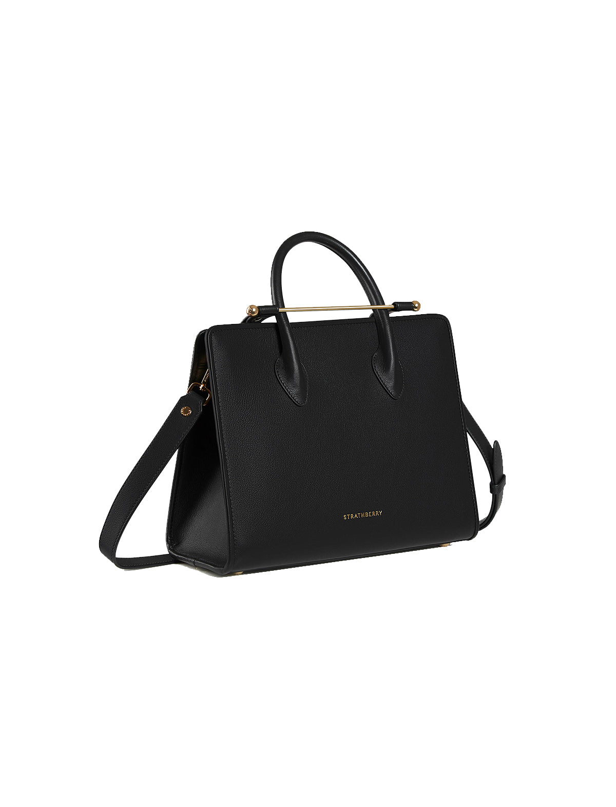 STRATHBERRY Midi Tote Bag in Black CLOSET Singapore