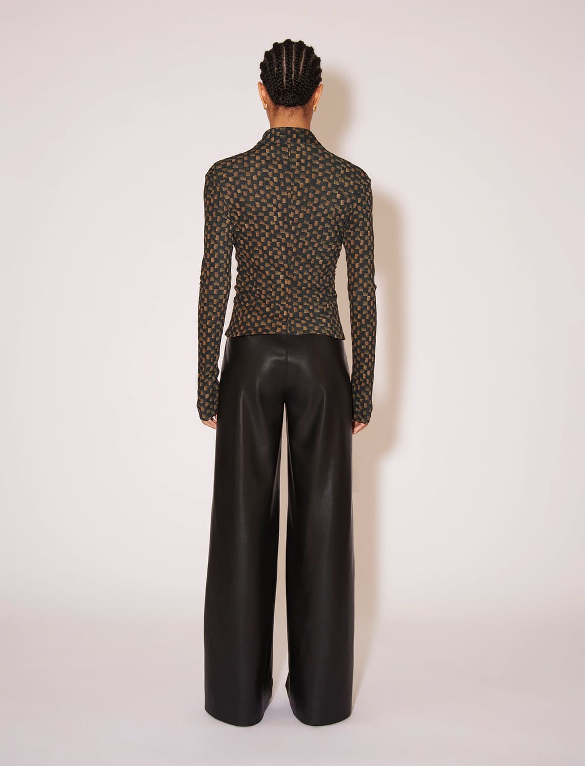 NANUSHKA Namas Vegan Leather Pants in Black