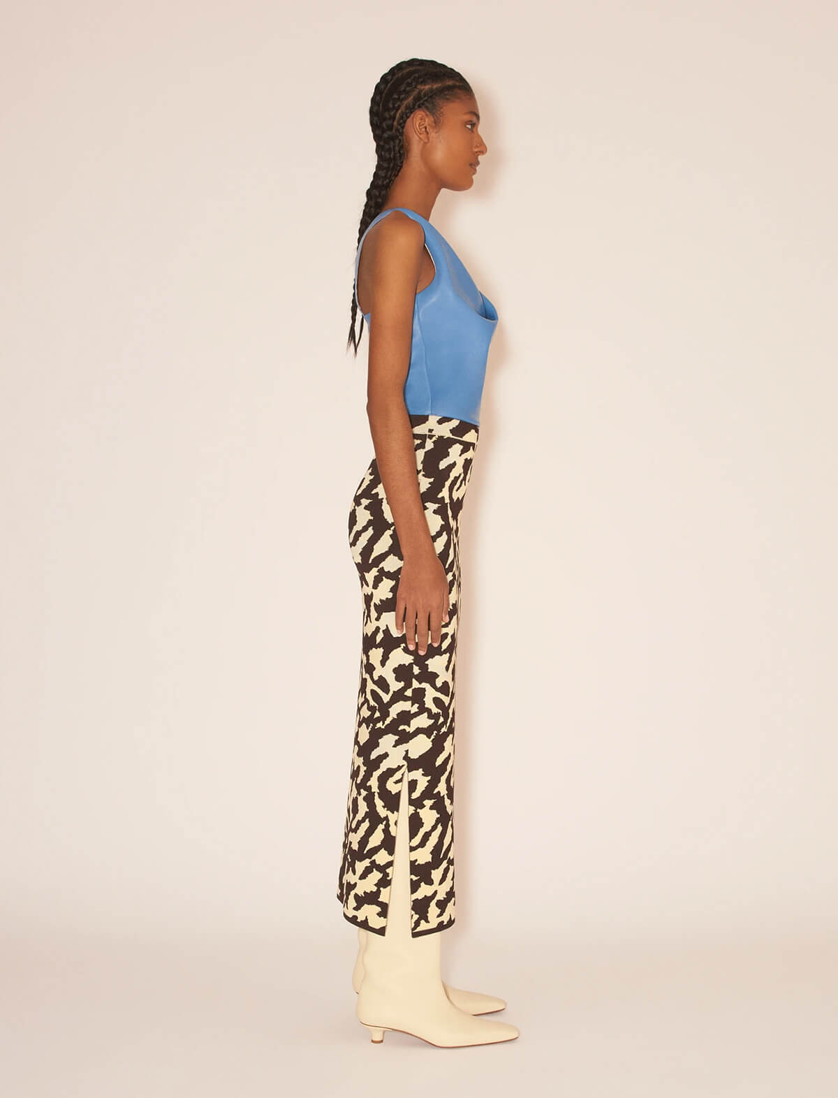 NANUSHKA Jenny Skirt in Brown/Wax