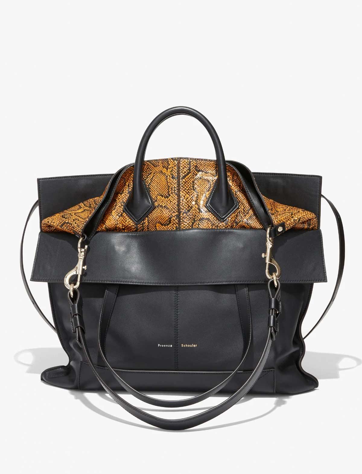 PROENZA SCHOULER Elaphe PS19 Large Bag In Black | CLOSET Singapore