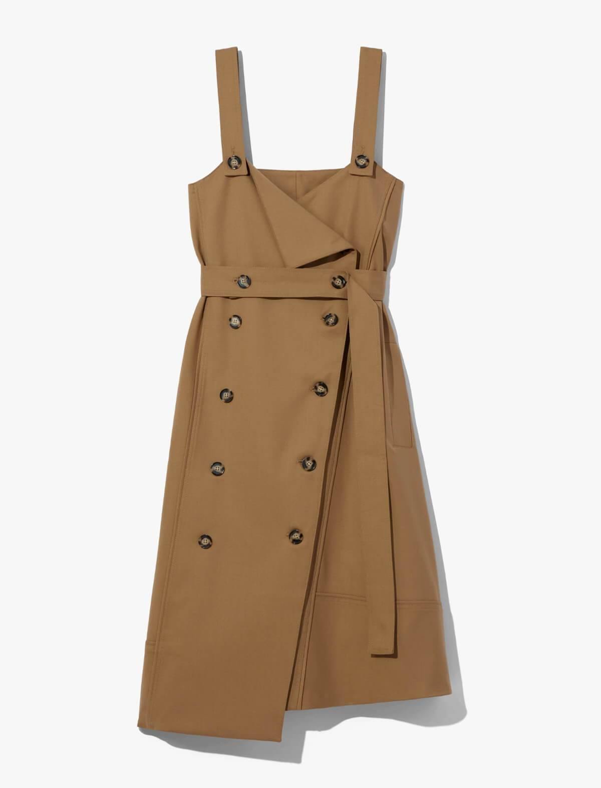 PROENZA SCHOULER WHITE LABEL Suiting Trench Dress in Cider | CLOSET Singapore