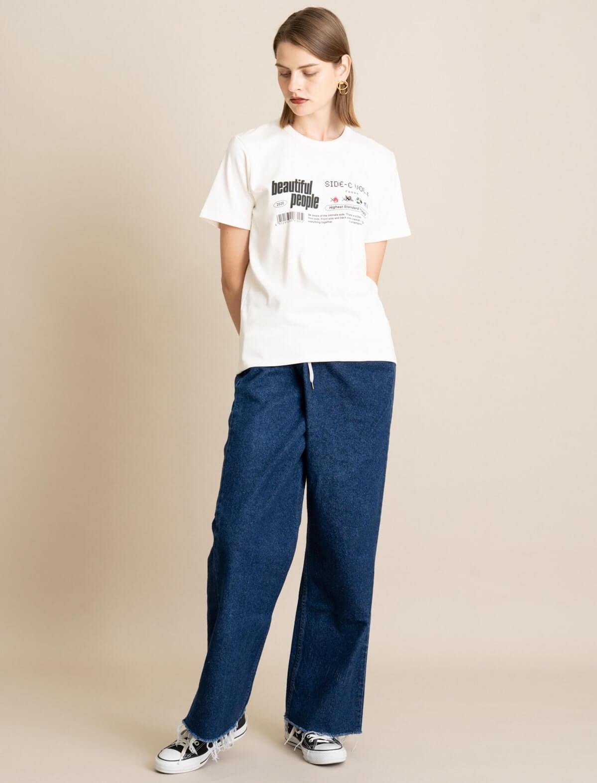 BEAUTIFUL PEOPLE Pima Cotton Jersey T-Shirt In White | CLOSET Singapore