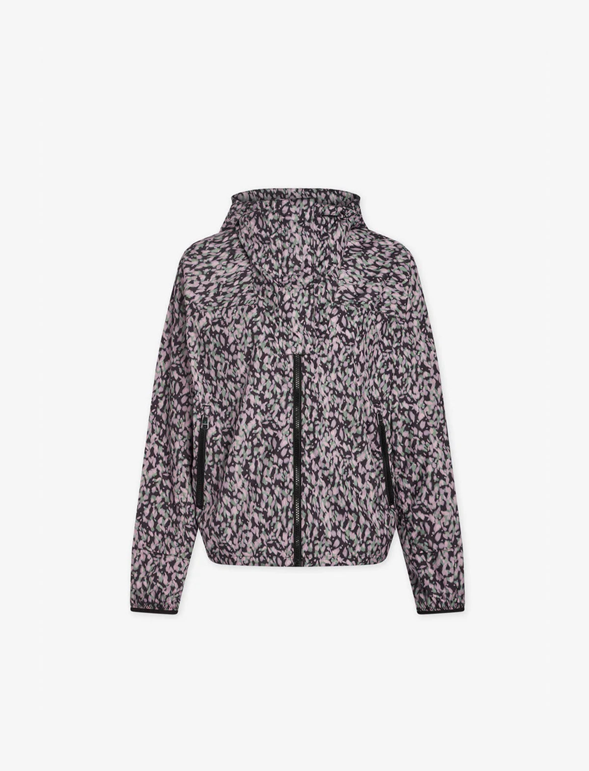 VARLEY Print Terrace Running Jacket in Dark Motion Petal