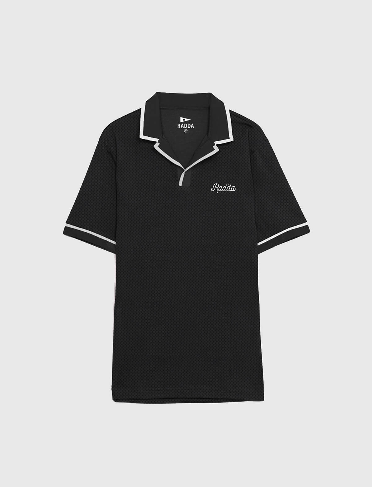 RADDA GOLF Scenario Polo Shirt in Black