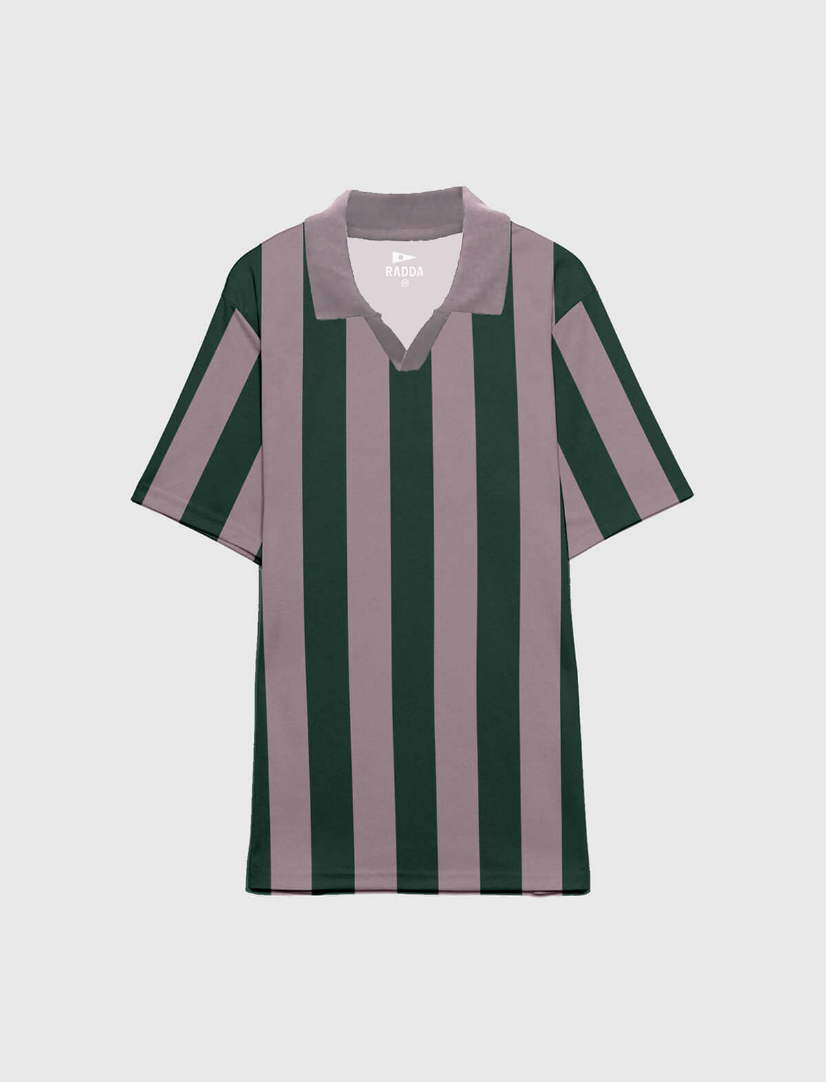 RADDA GOLF Ranma Polo Shirt in Taupe/Forest