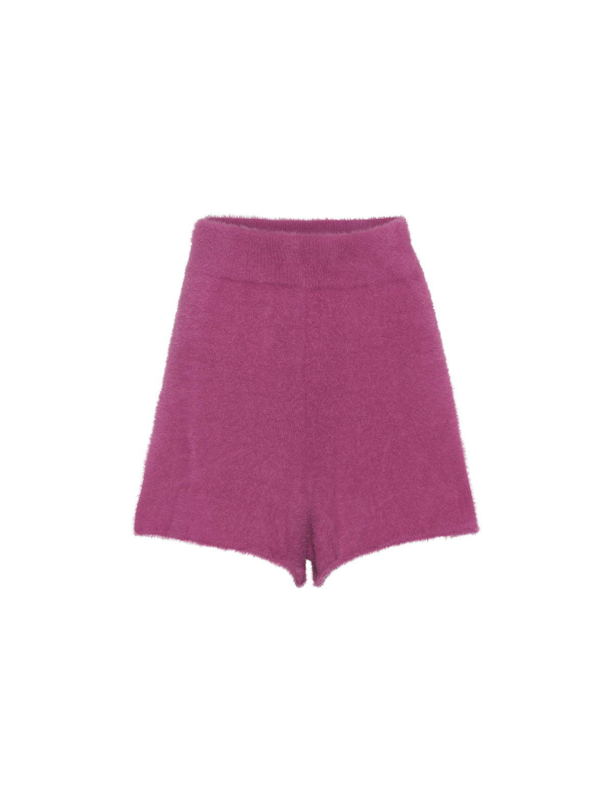 ROTATE Birger Christensen Suzi Knit Shorts in Very Berry Pink