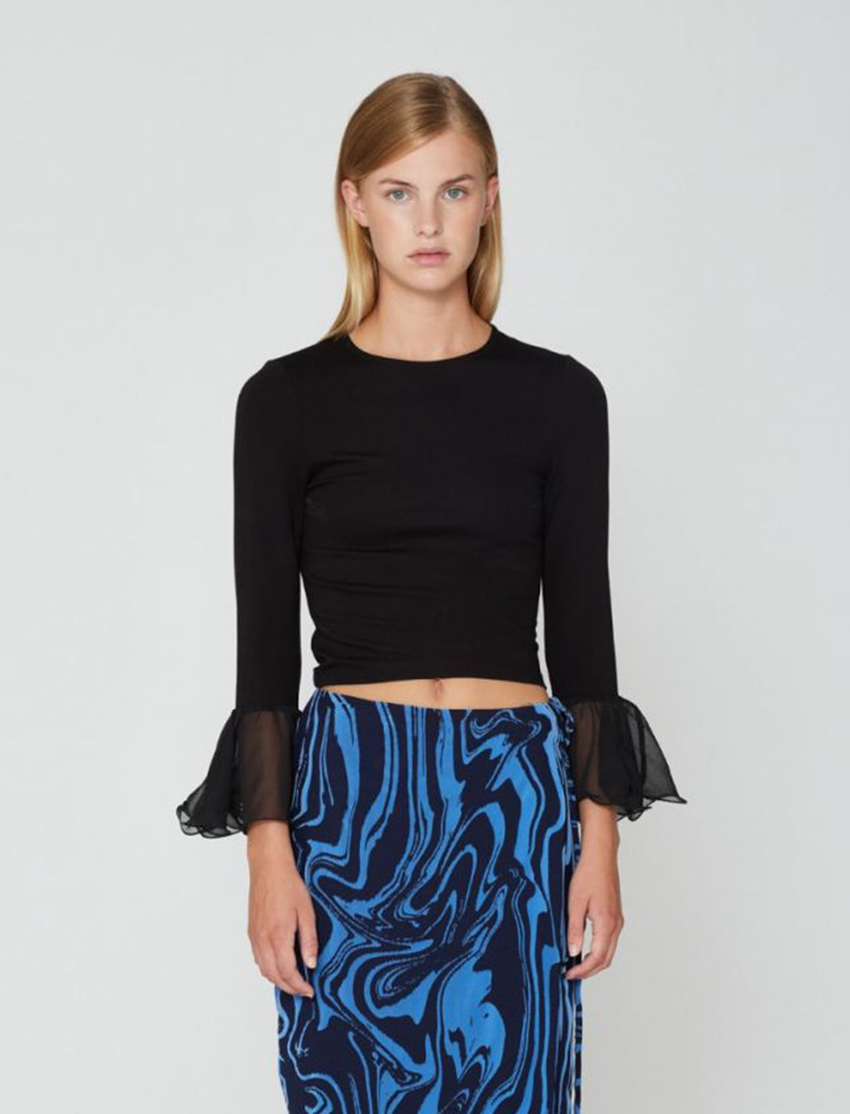 ROTATE Birger Christensen Vaira Top in Black