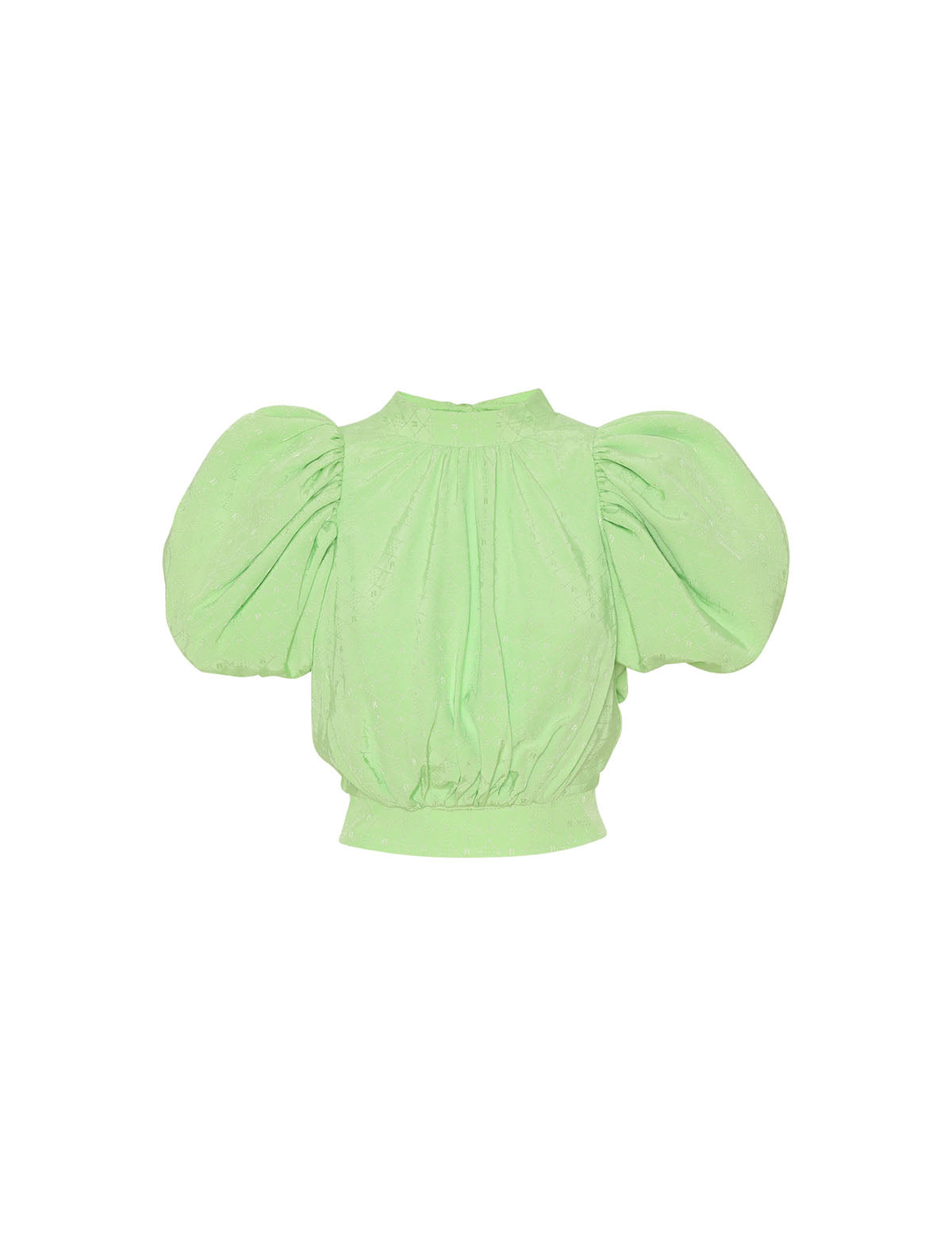 ROTATE Birger Christensen Dawn Top in Jade Lime