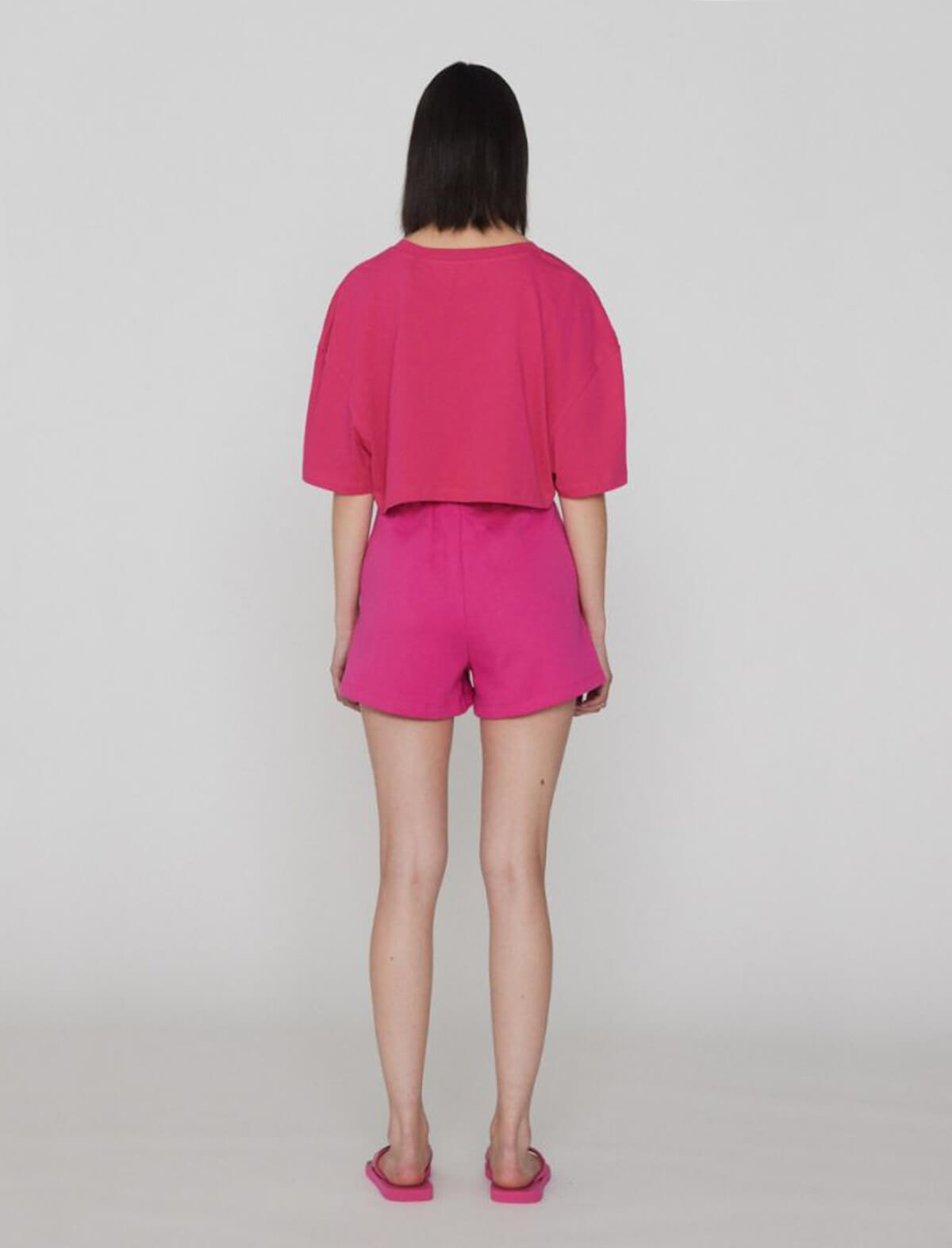 ROTATE Sunday 4 Roda Shorts in Very Berry Pink