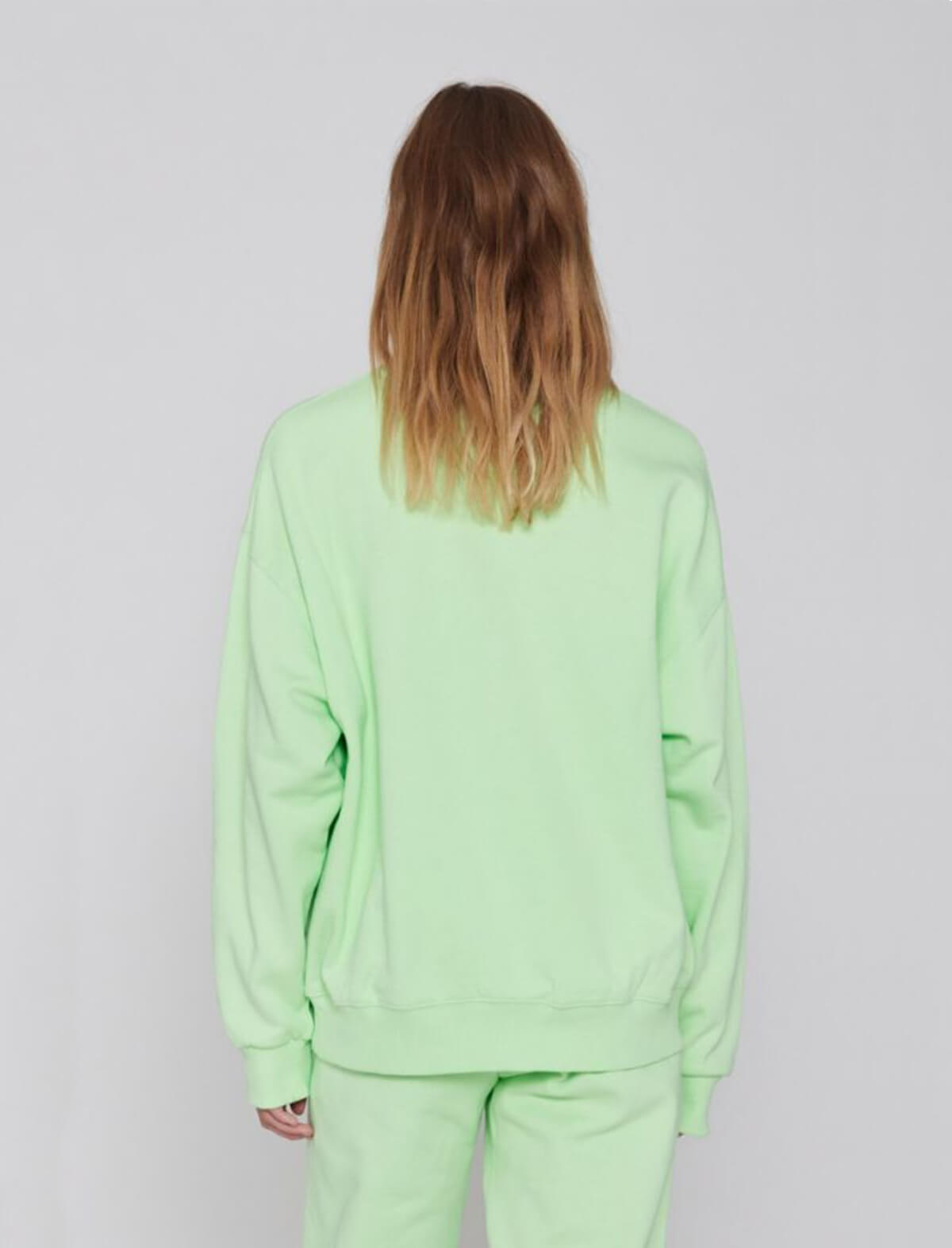 ROTATE Sunday 4 Iris Crewneck Pullover in Paradise Green