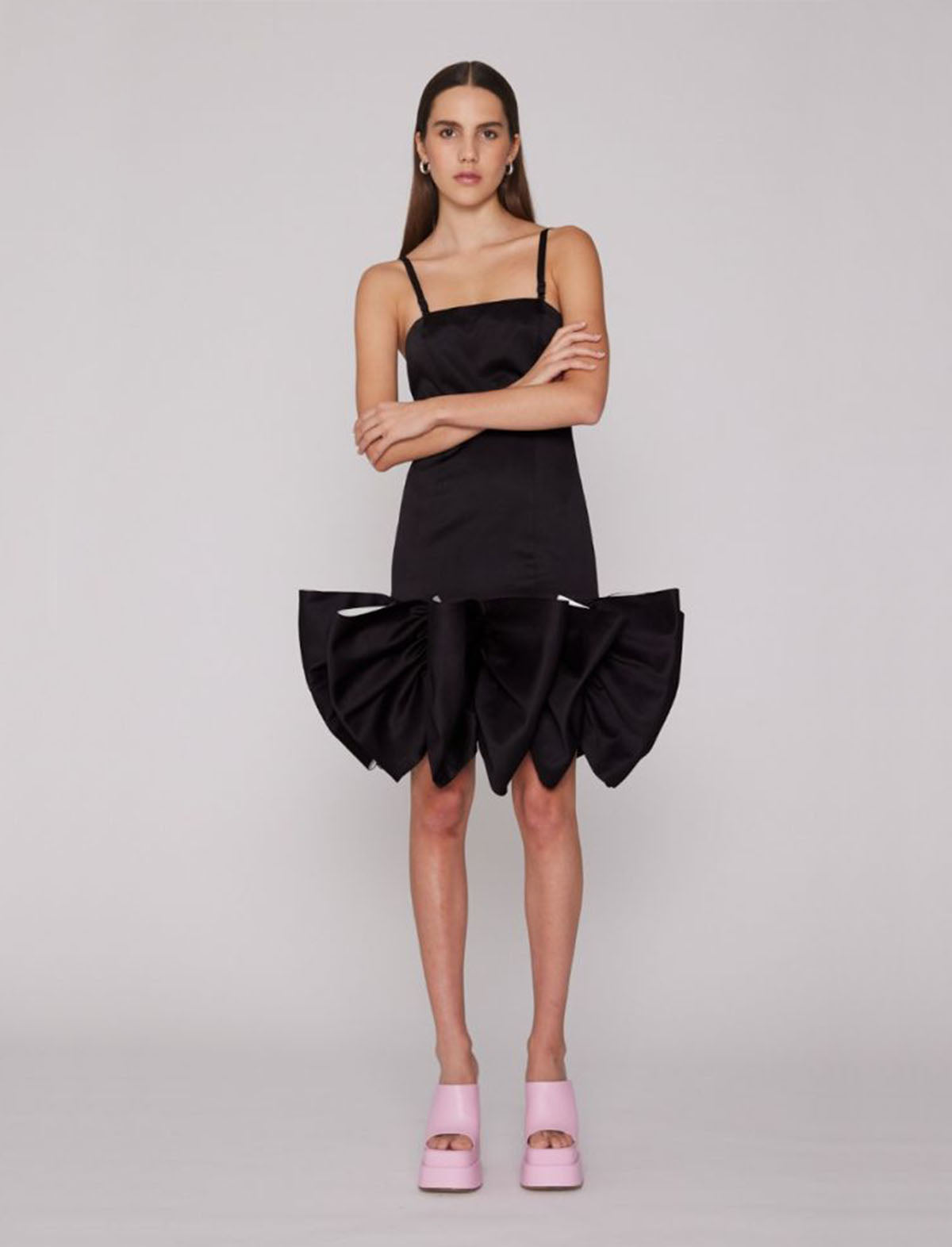 black rotate dress ROTATE BIRGER CHRISTENSEN cut-out Knit Mini Dress | Black
