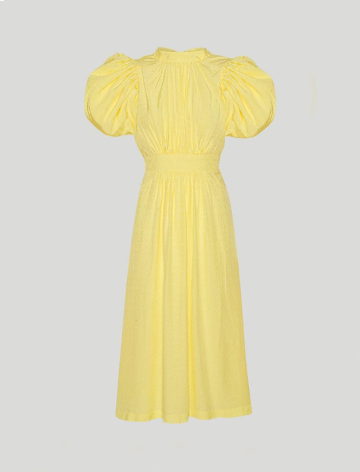 ROTATE Birger Christensen Noon Dress In Elfin Yellow
