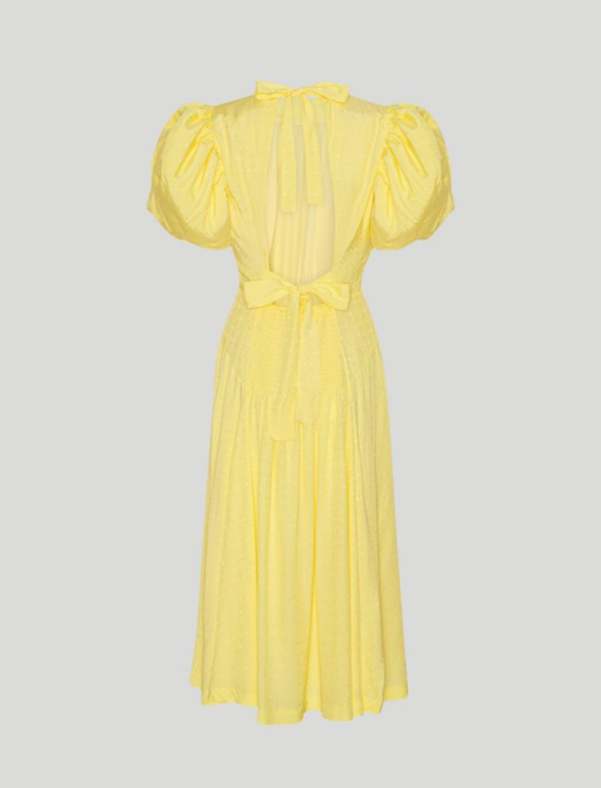 ROTATE Birger Christensen Noon Dress In Elfin Yellow