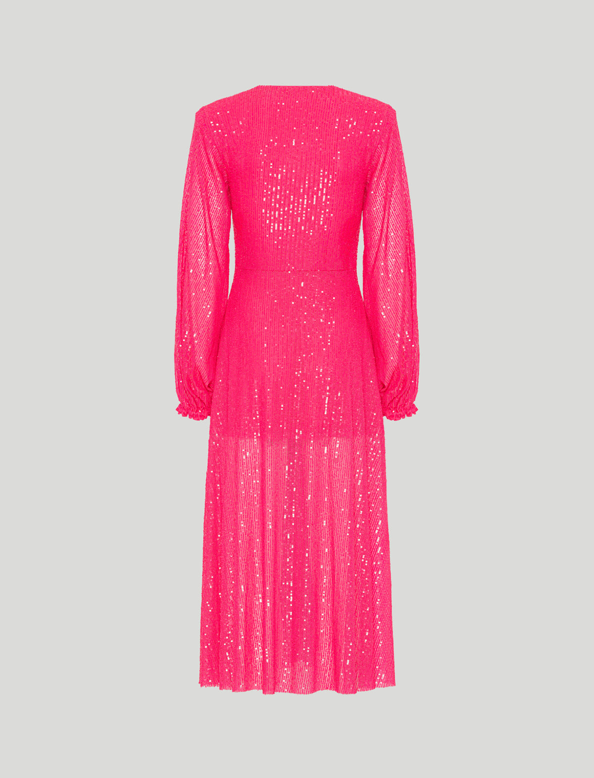 ROTATE Birger Christensen Sirin Sequins Dress in Knockout Pink