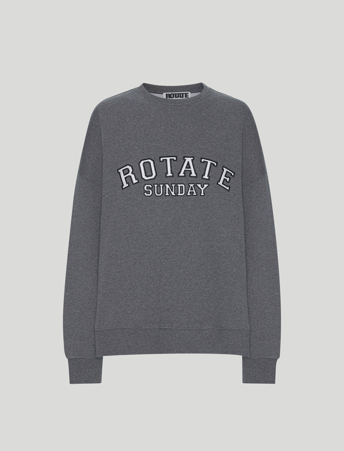 ROTATE SUNDAY 5 Iris Crewneck Classic in Wet Weather Melange