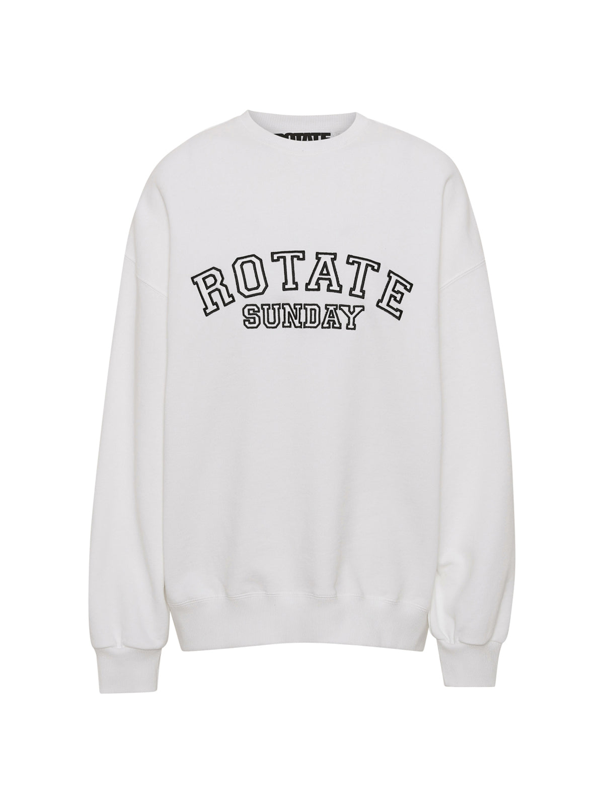 ROTATE Sunday 3 Iris Crewneck Pullover in White