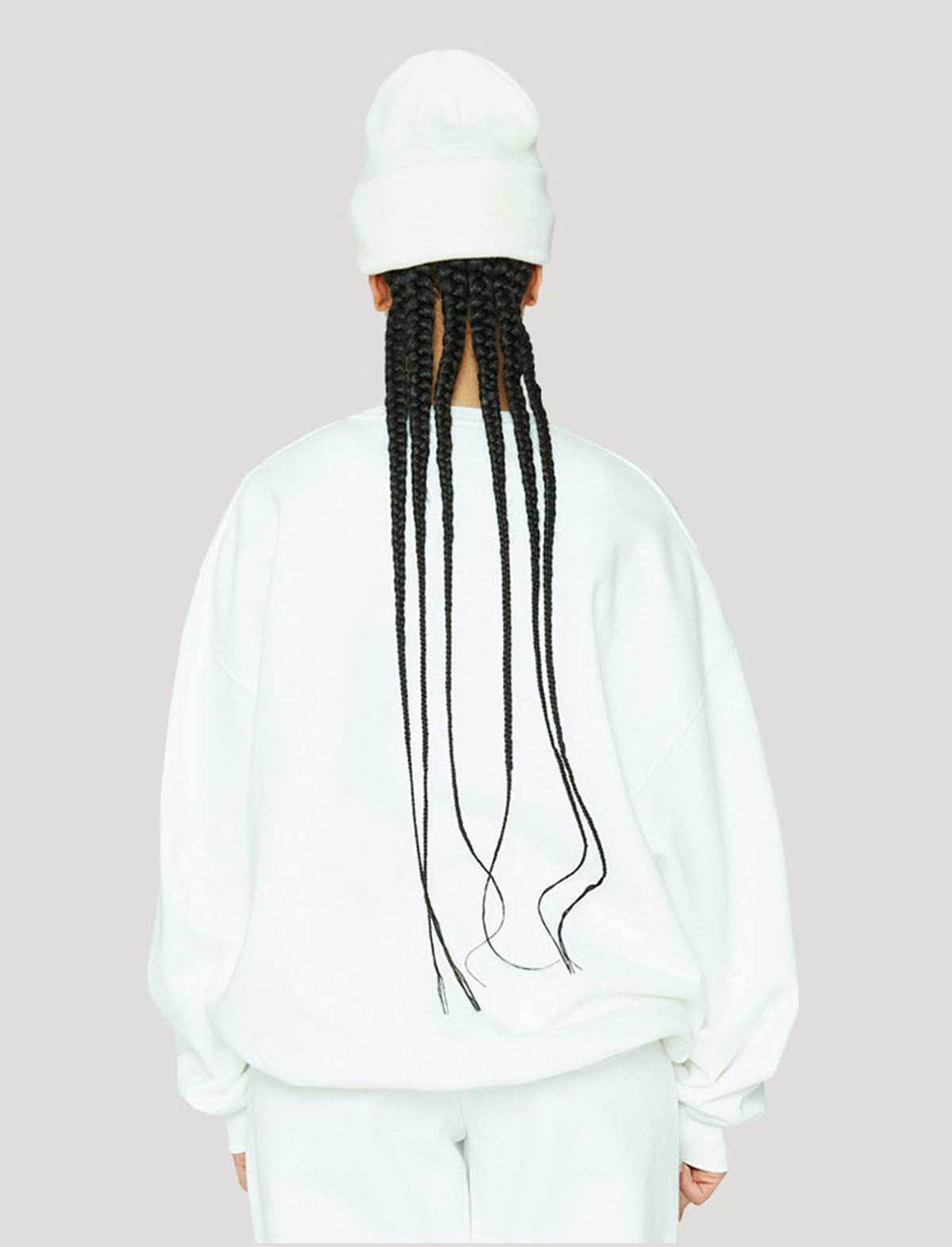ROTATE Sunday 3 Iris Crewneck Pullover in White
