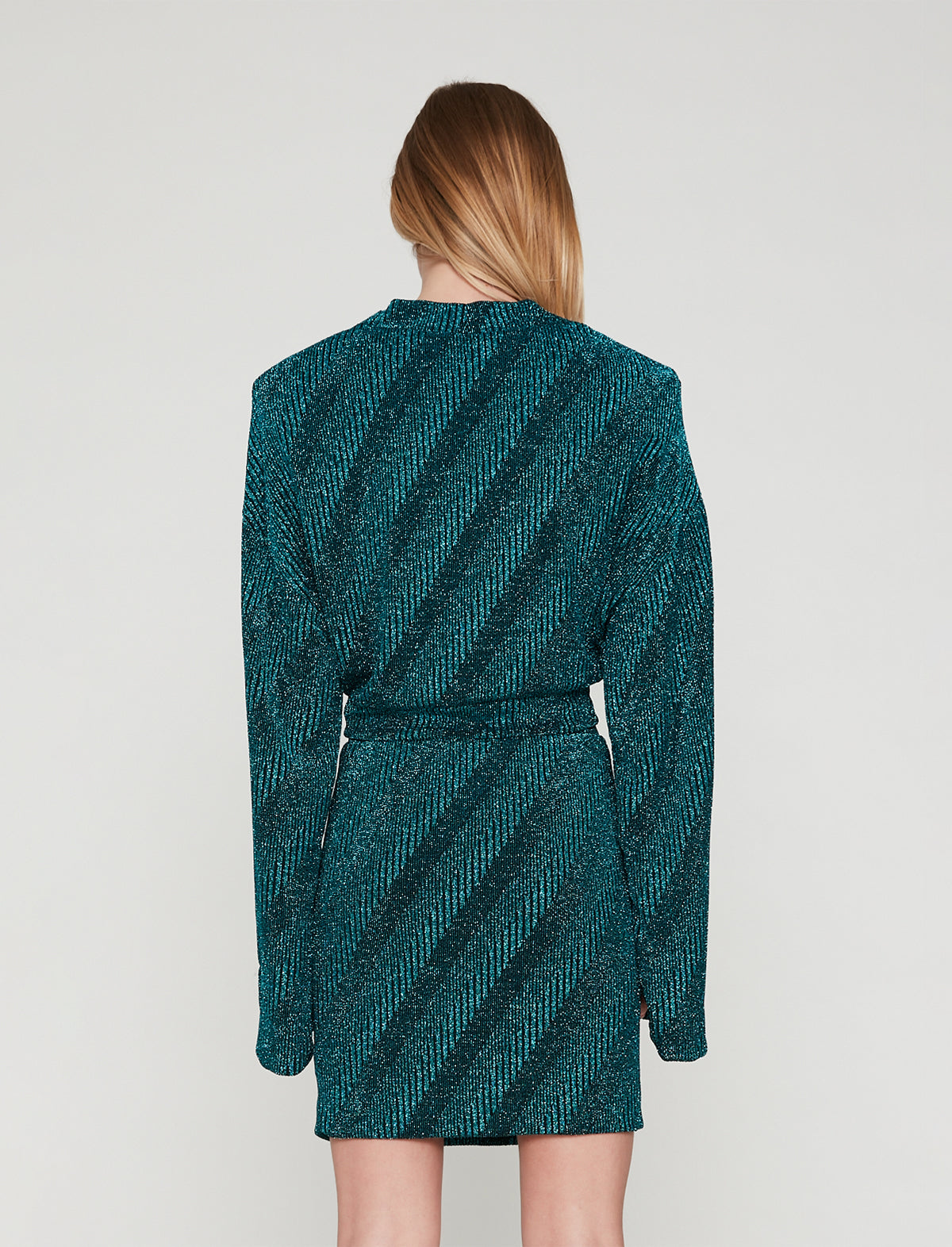 ROTATE Birger Christensen Kristinia Cardigan in Crystal Teal