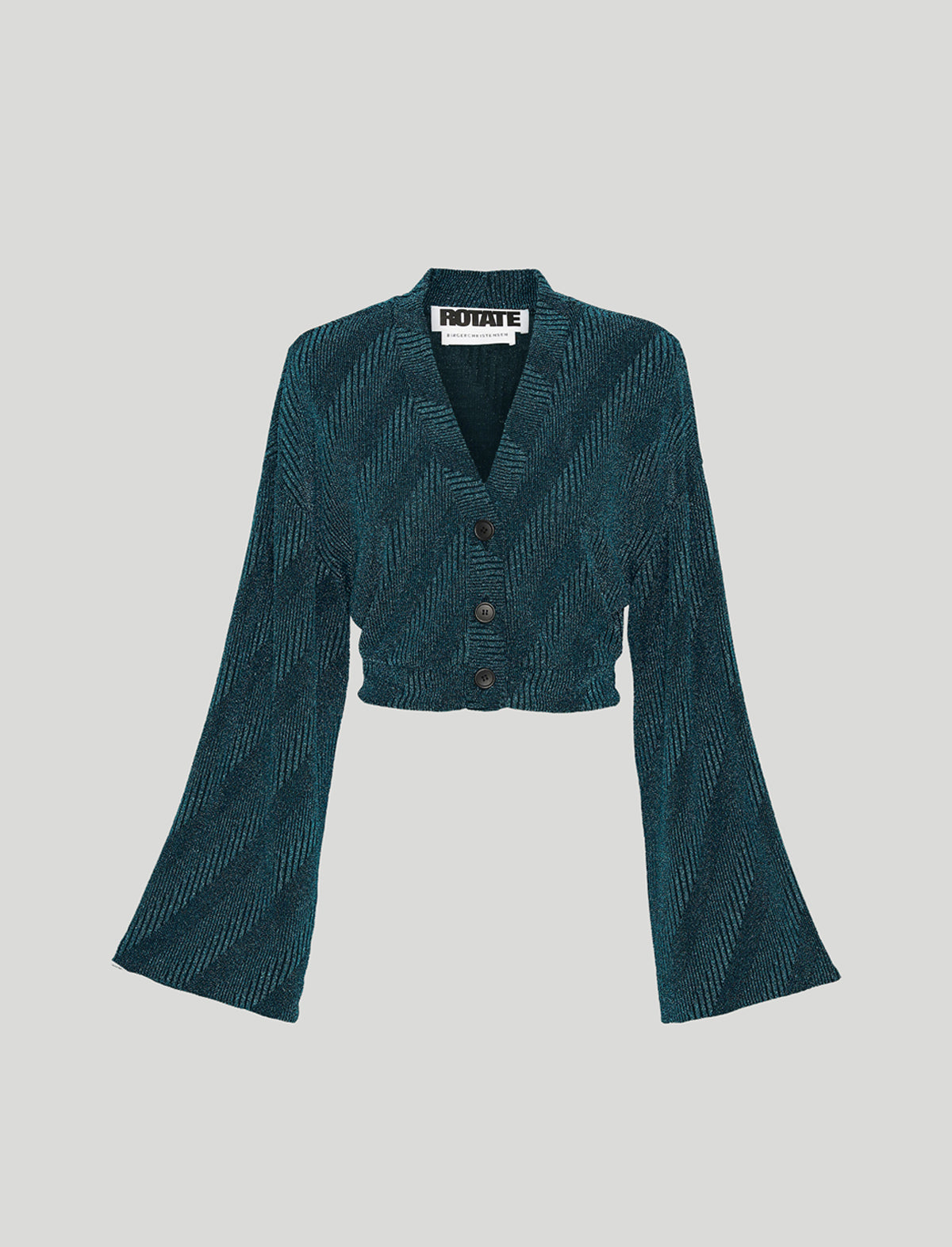 ROTATE Birger Christensen Kristinia Cardigan in Crystal Teal