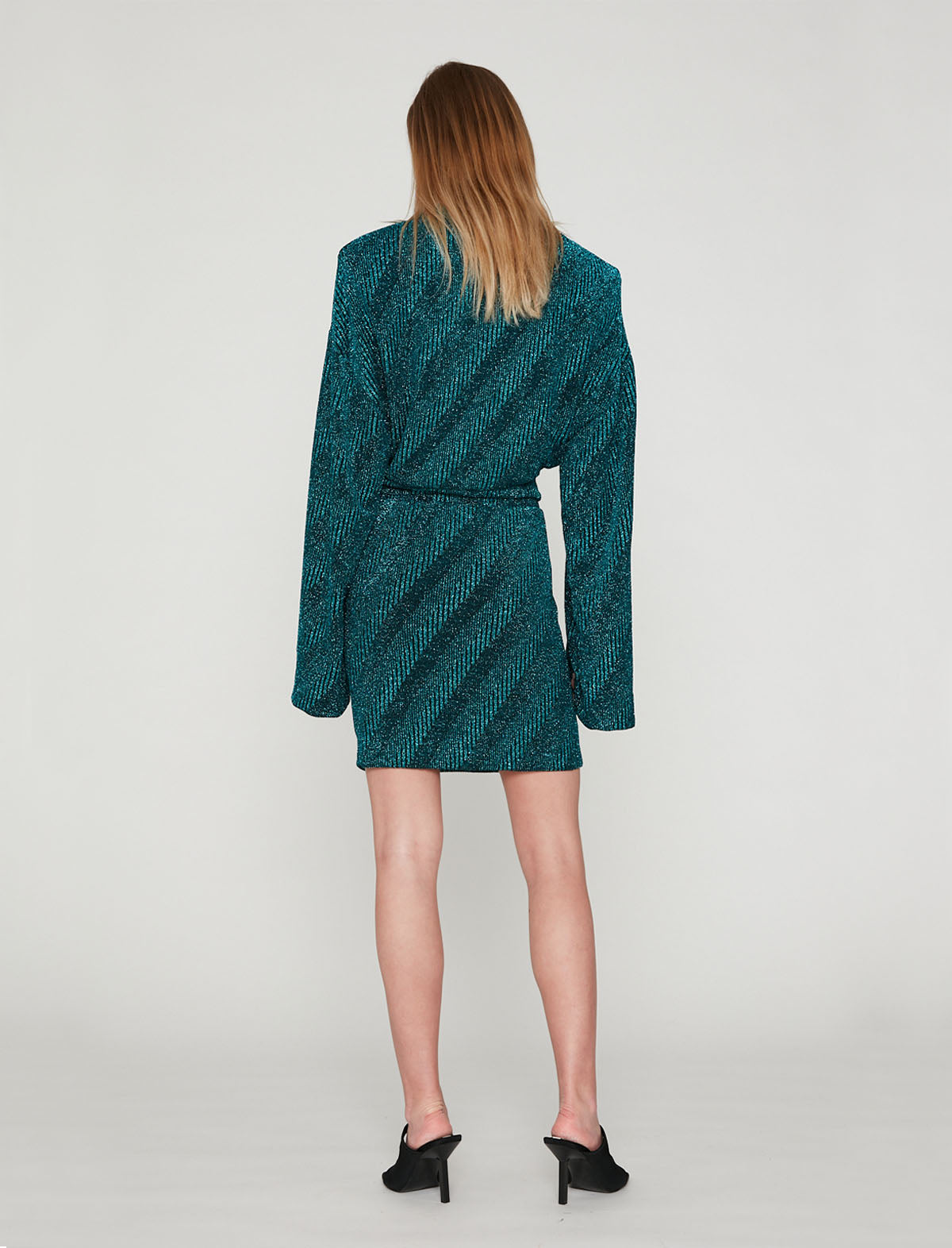 ROTATE Birger Christensen Kristinia Skirt in Crystal Teal