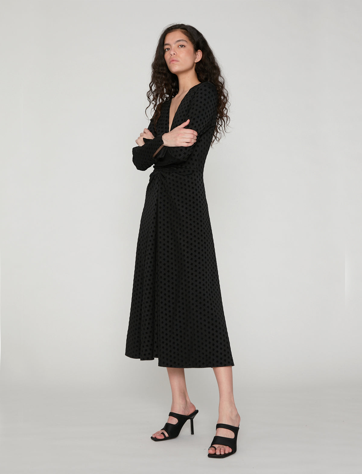 ROTATE Birger Christensen Kamla Dress in Black