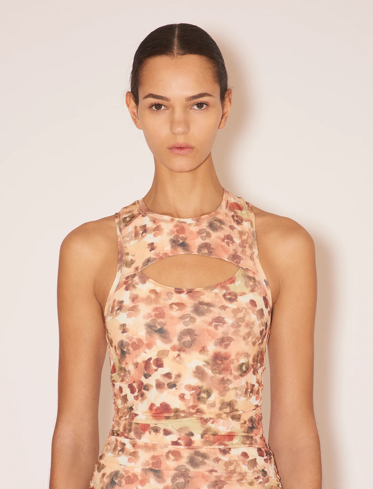 NANUSHKA Rilo Dress in Watercolor Wash Animal