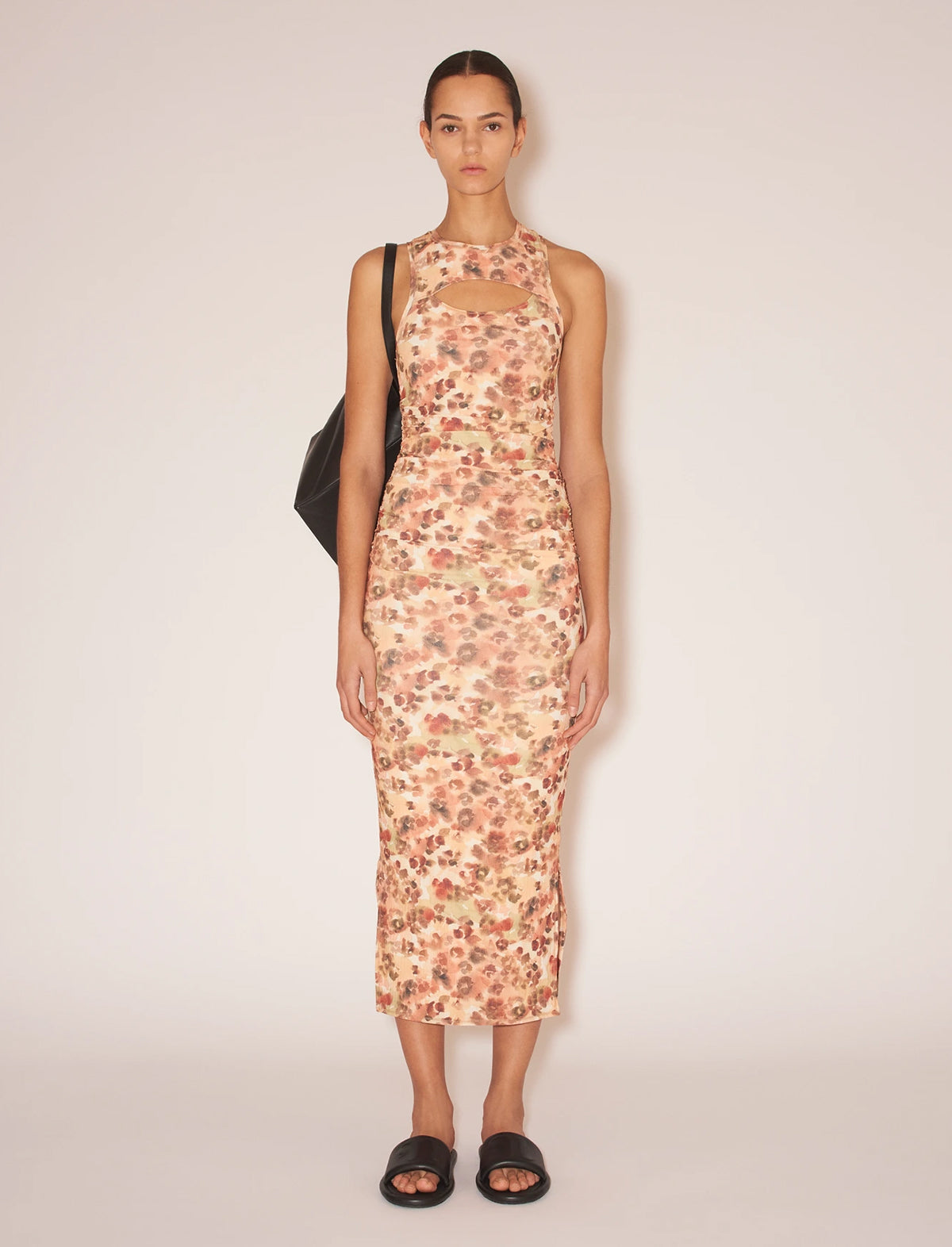 NANUSHKA Rilo Dress in Watercolor Wash Animal