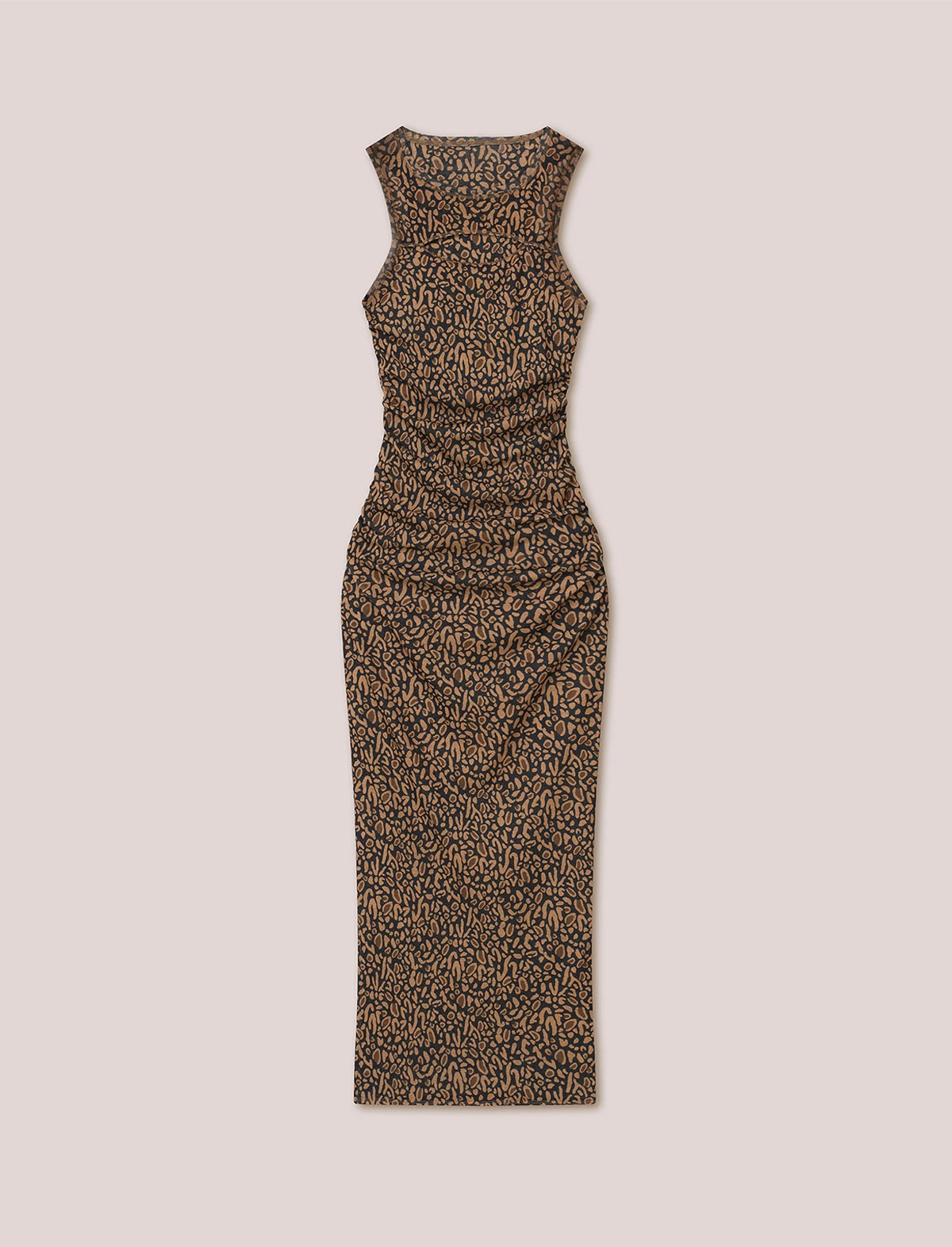 NANUSHKA Rilo Jersey Dress in Brown Ocelot