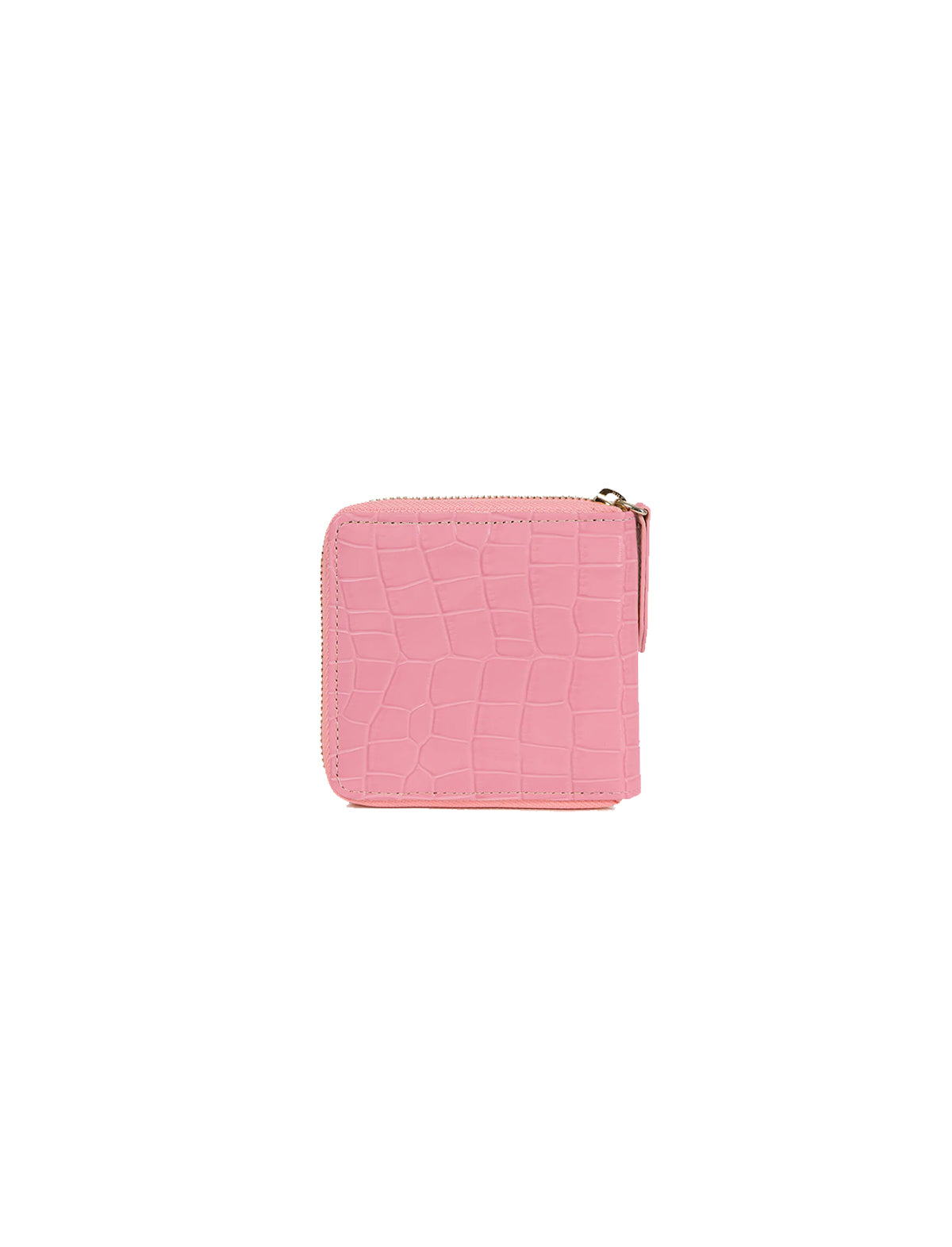 STRATHBERRY Rose Street Wallet Embossed Croc Leather in Caledonian Pink