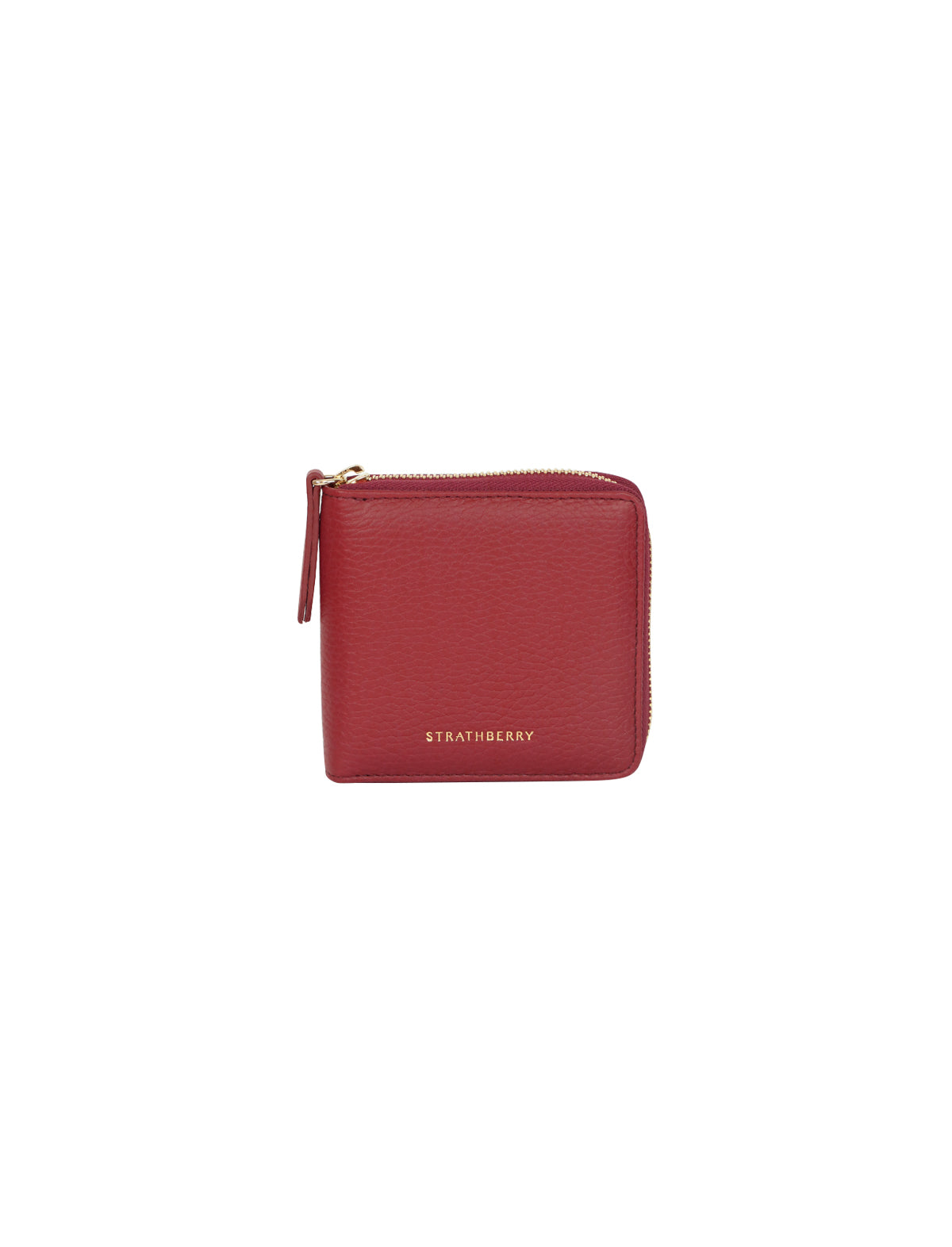 STRATHBERRY Rose Street Wallet Grain Leather in Claret