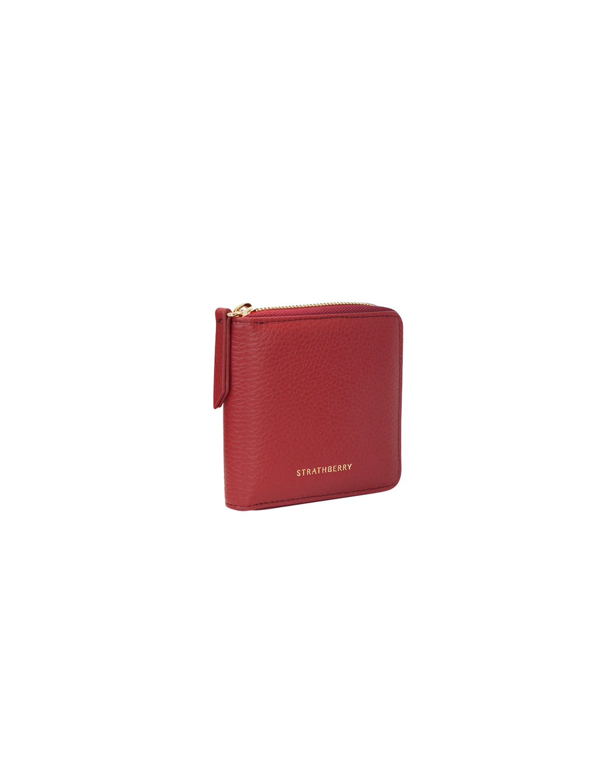 STRATHBERRY Rose Street Wallet Grain Leather in Claret