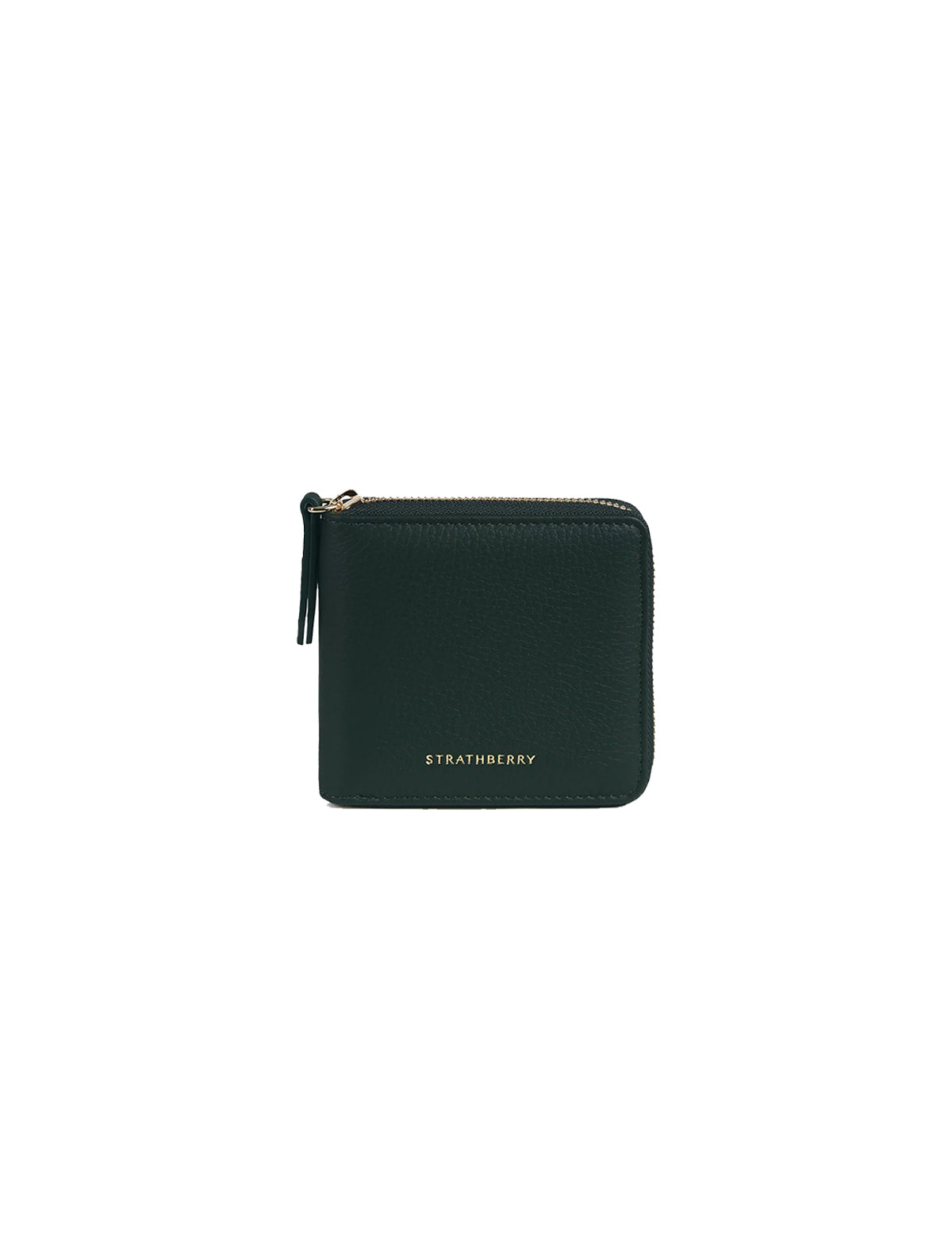 STRATHBERRY Rose Street Wallet Grain Leather in Bottle Green