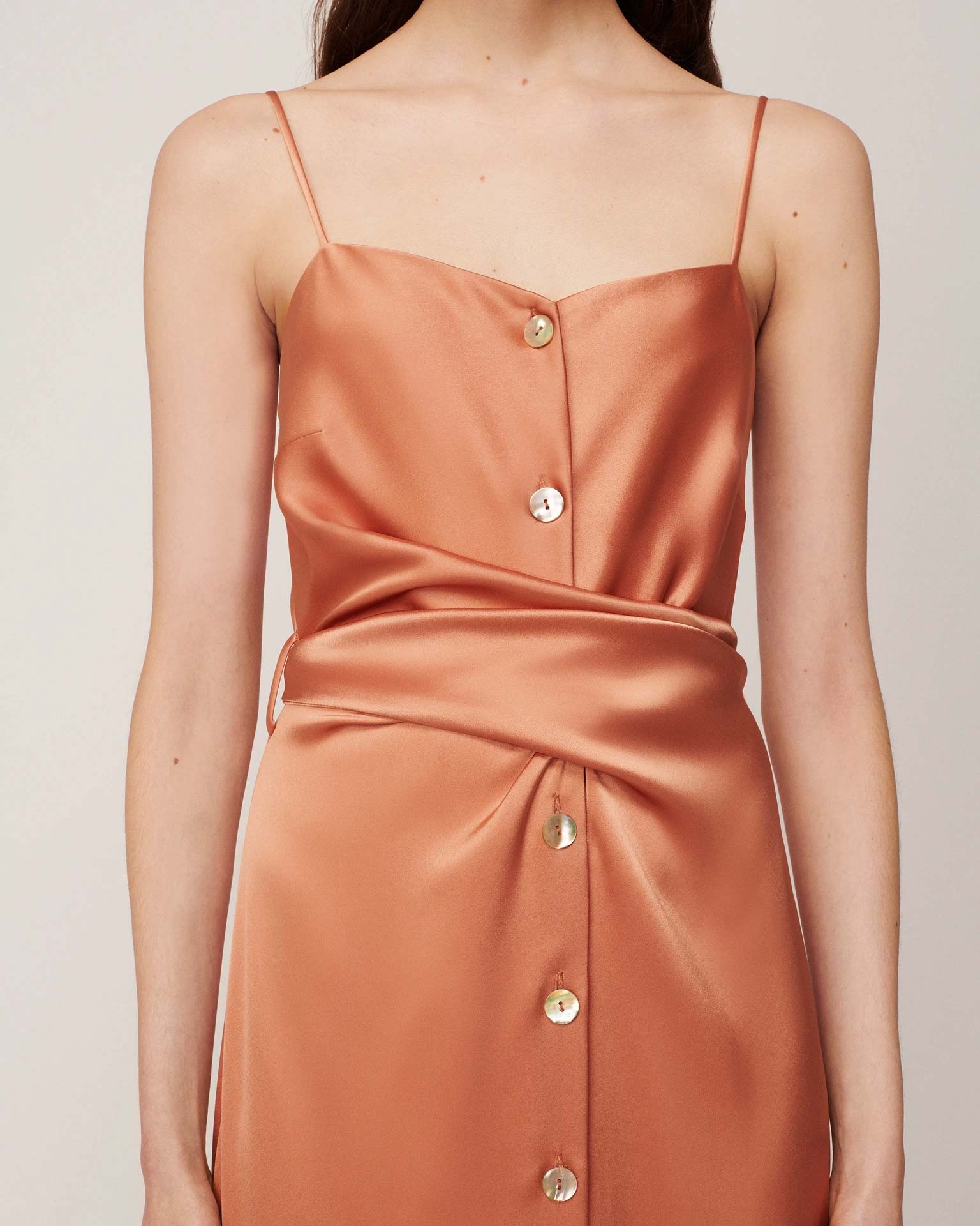 NANUSHKA Sayan Dress In Apricot