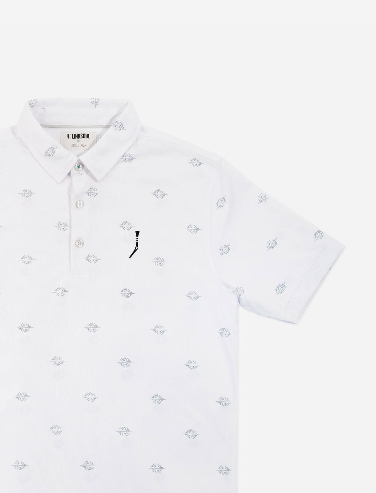 THE GOLFERS JOURNAL The Sunburst Polo Shirt in White