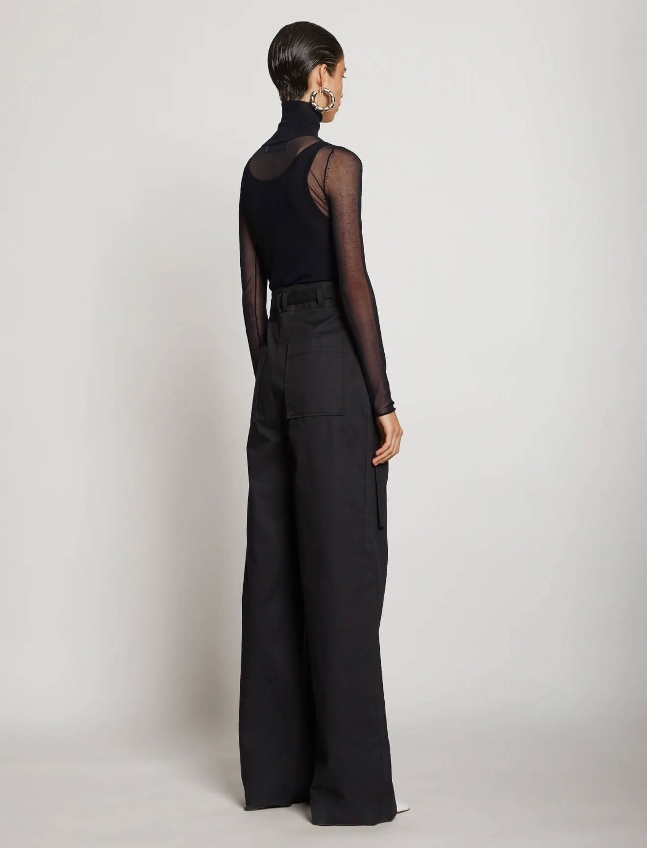 PROENZA SCHOULER WHITE LABEL T-Neck Layered Knit Top