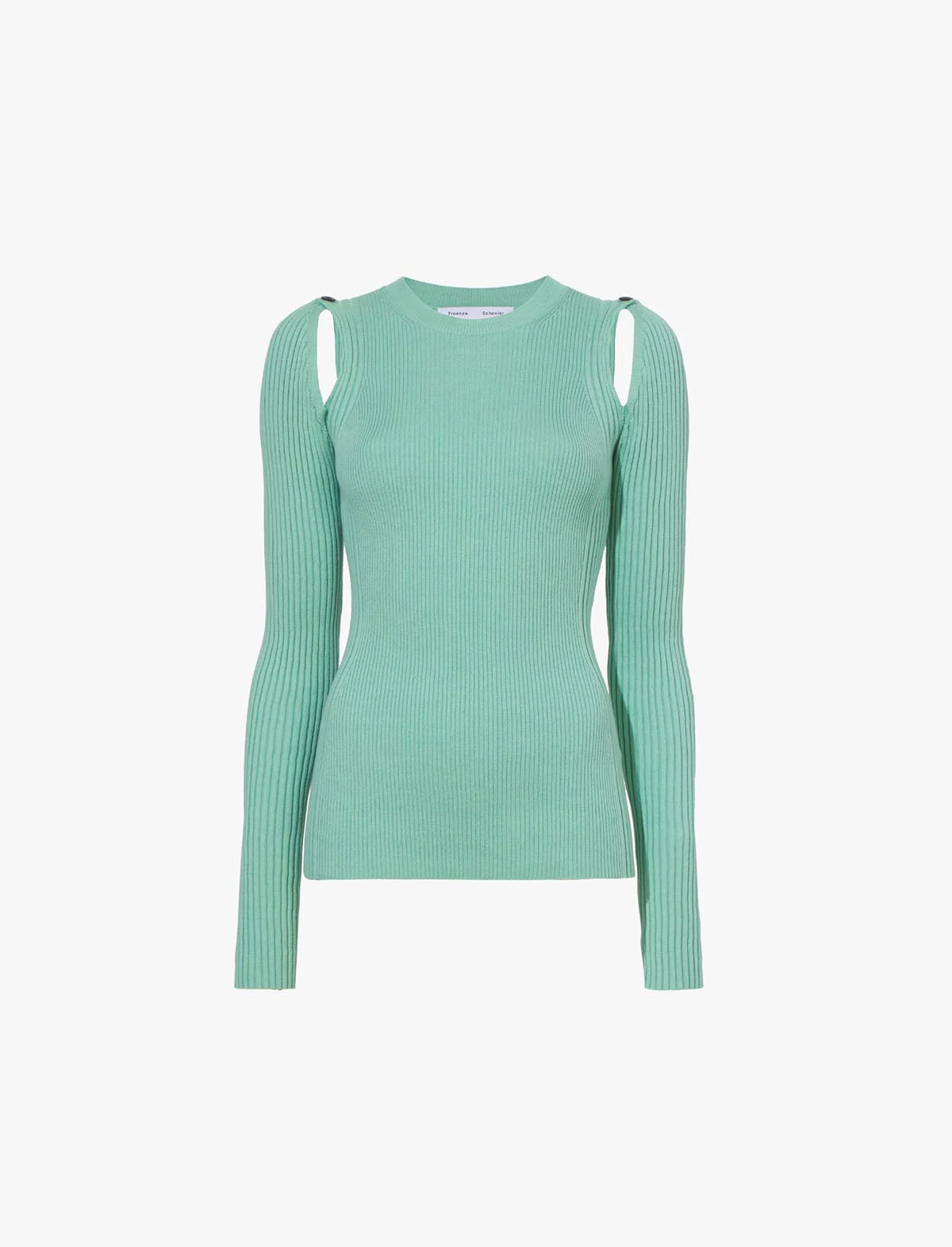 PROENZA SCHOULER WHITE LABEL Long Sleeve Sweater In Mint