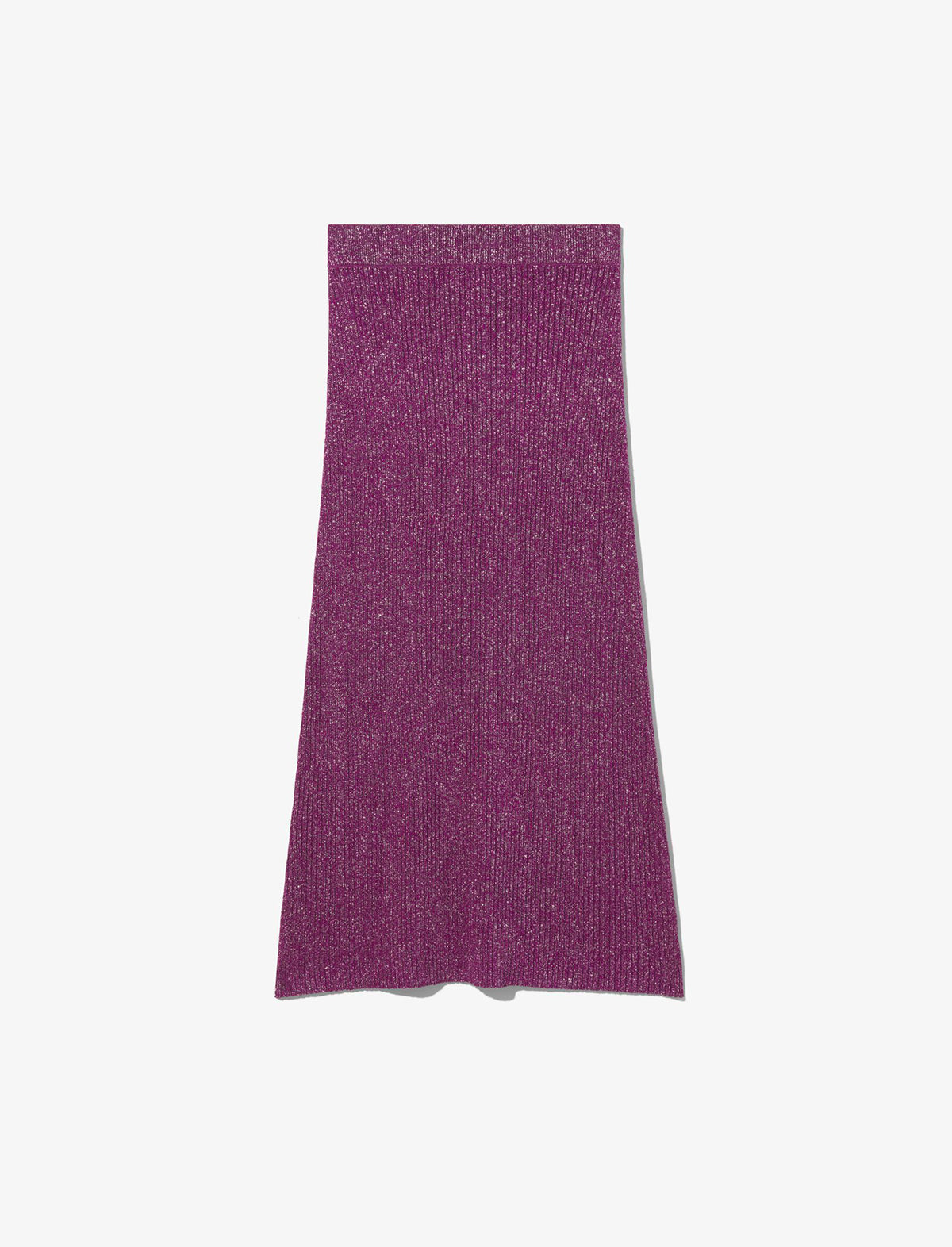 PROENZA SCHOULER WHITE LABEL Lurex Maxi Skirt in Magenta/Silver