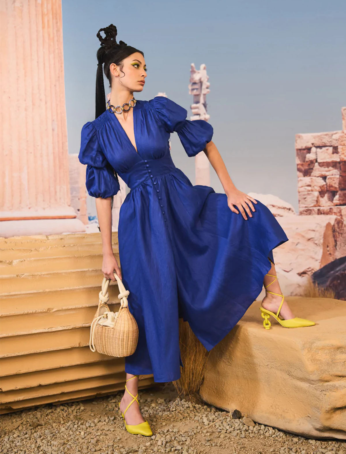 CULT GAIA Willow Dress in Persian Blue
