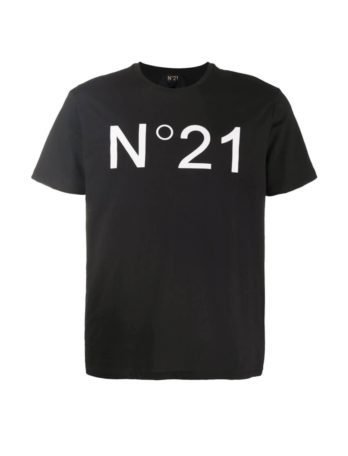 Nº21 Logo Cotton Jersey T-Shirt In Black | CLOSET Singapore