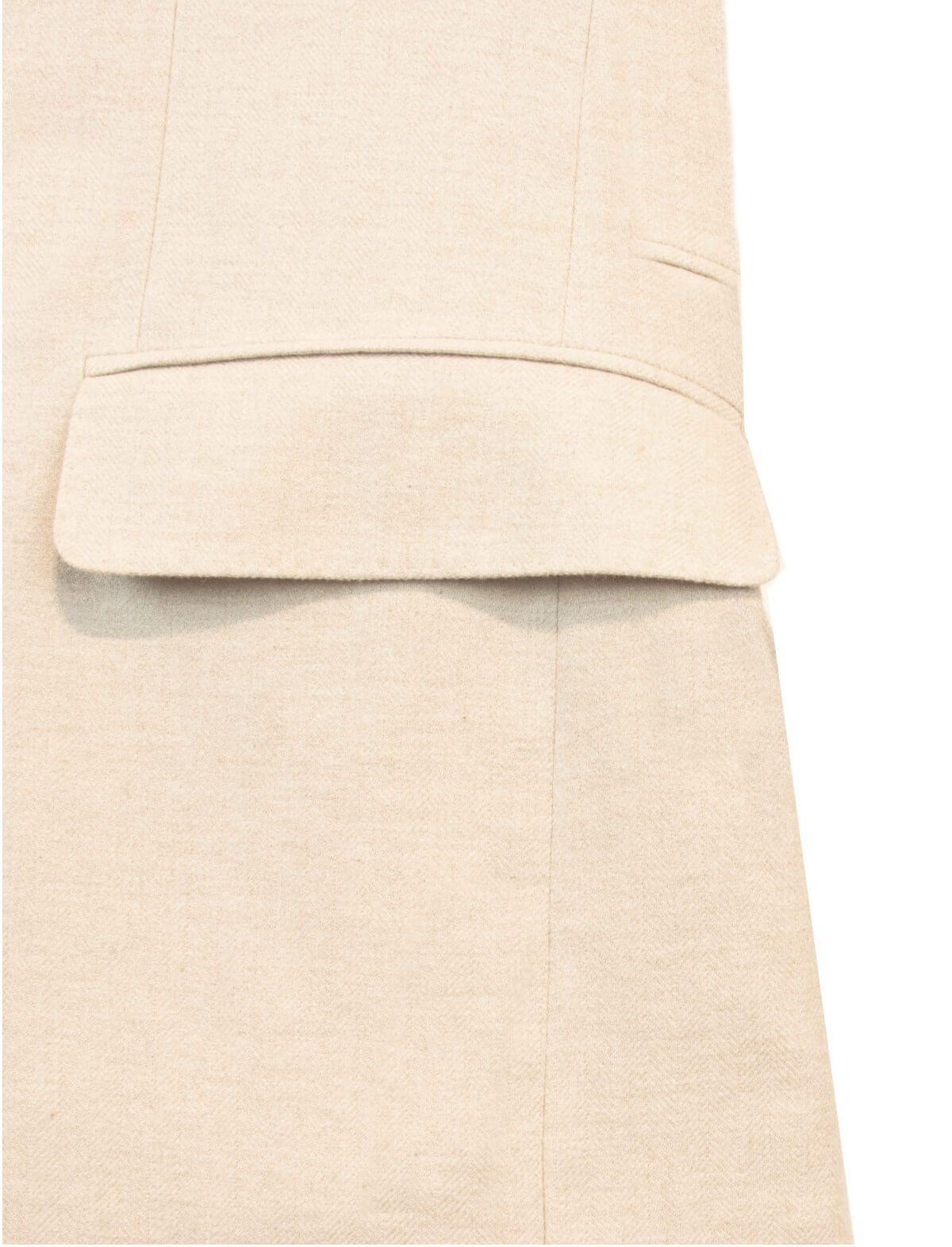 CARUSO Single-Breasted Premium Cotton Blazer in Off White | CLOSET Singapore