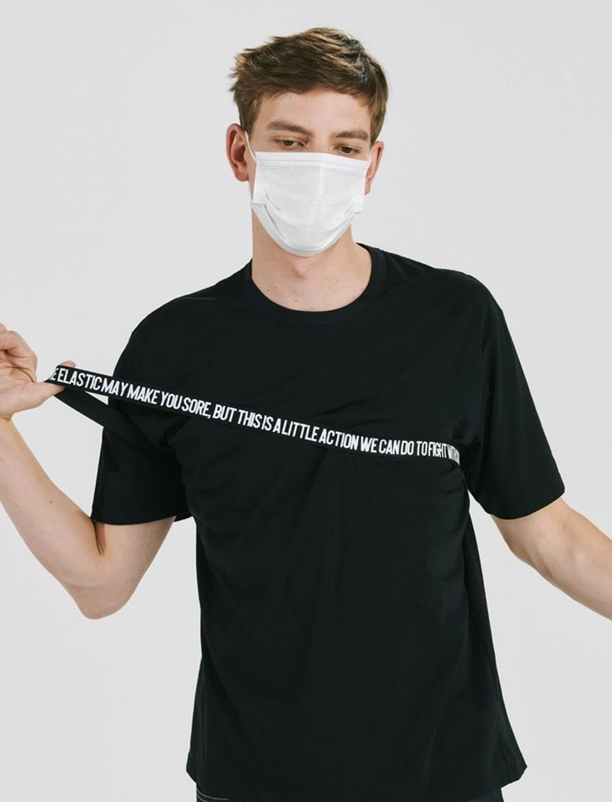 BEAUTIFUL PEOPLE Charity Covid-19 Cotton T-Shirt In Black | CLOSET Singapore