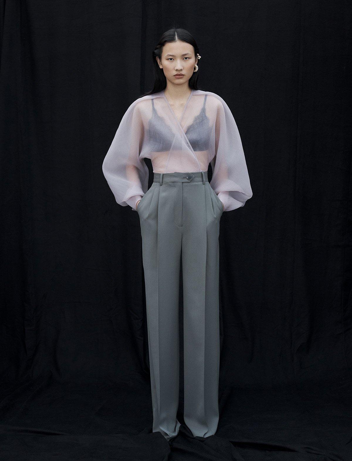 BEAUFILLE Burnell Trouser in Pewter Grey | CLOSET Singapore